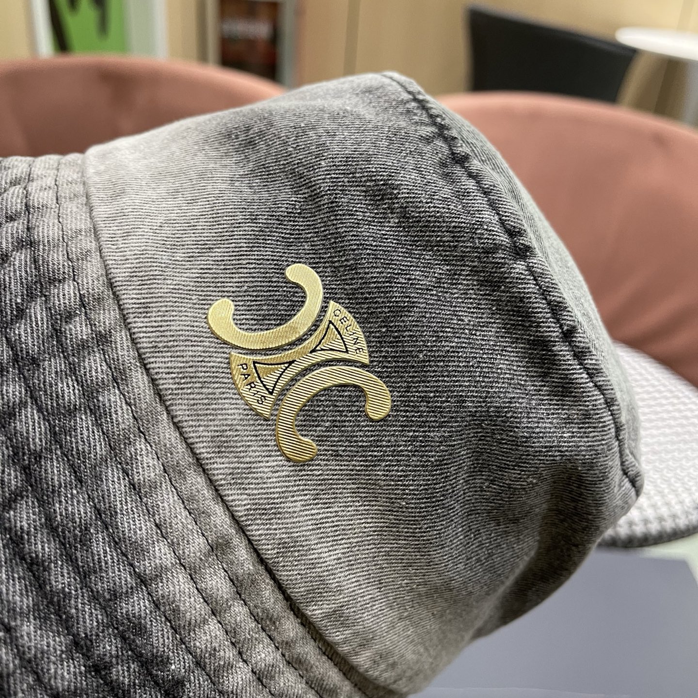 Celine 赛琳 韩版渐变牛仔渔夫帽女春秋时尚个性盆帽显脸小百搭街头小众帽子潮