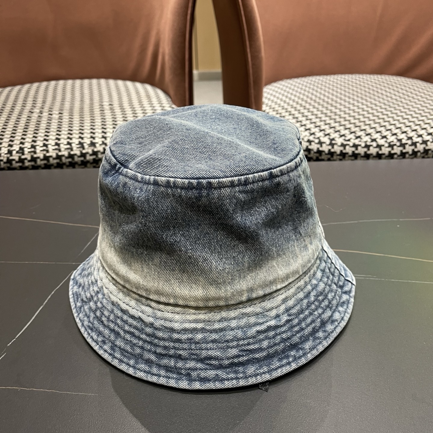 Celine 赛琳 韩版渐变牛仔渔夫帽女春秋时尚个性盆帽显脸小百搭街头小众帽子潮