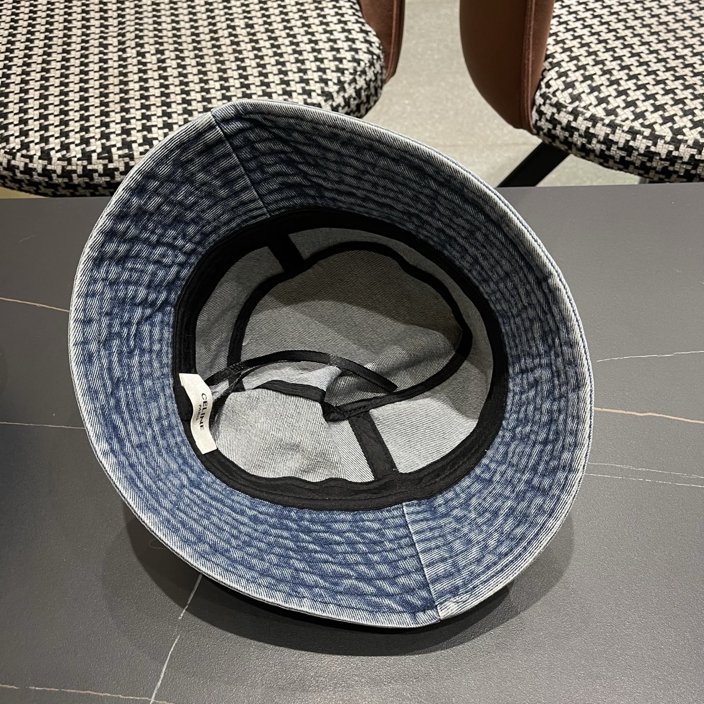 Celine 赛琳 韩版渐变牛仔渔夫帽女春秋时尚个性盆帽显脸小百搭街头小众帽子潮