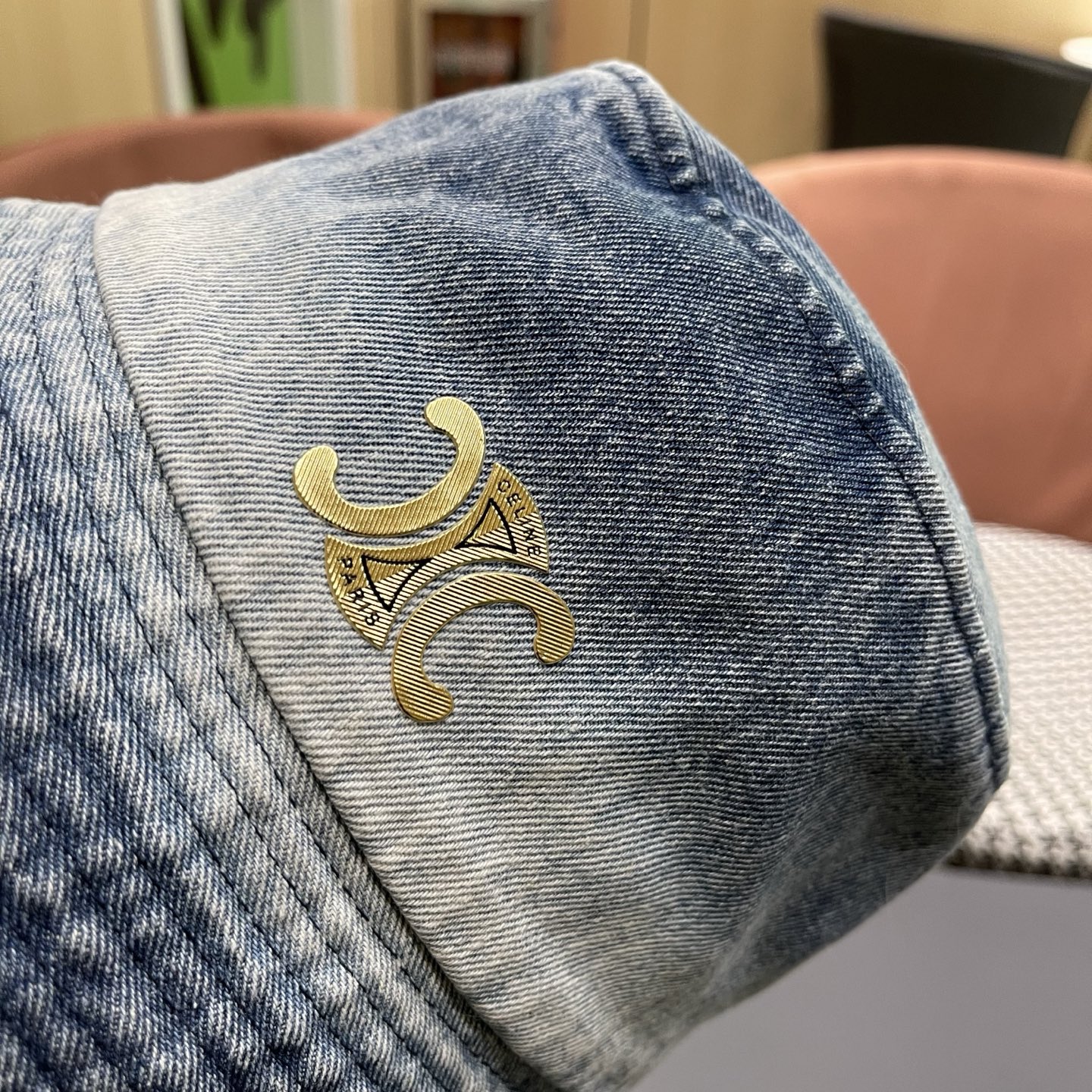 Celine 赛琳 韩版渐变牛仔渔夫帽女春秋时尚个性盆帽显脸小百搭街头小众帽子潮