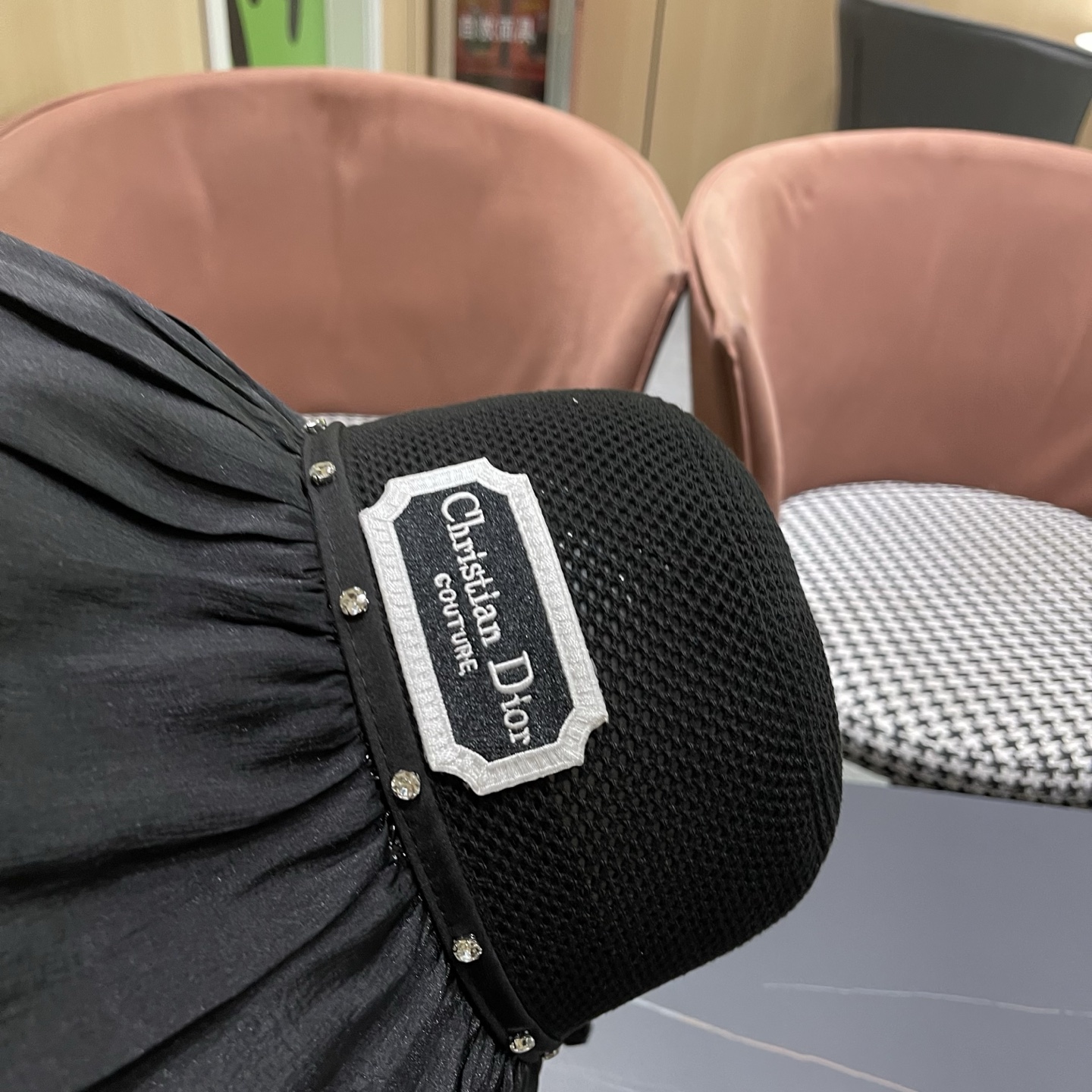 Dior迪奥 款珍珠蝴蝶结渔夫帽女夏季时尚大檐防紫外线防晒遮阳帽太阳帽潮