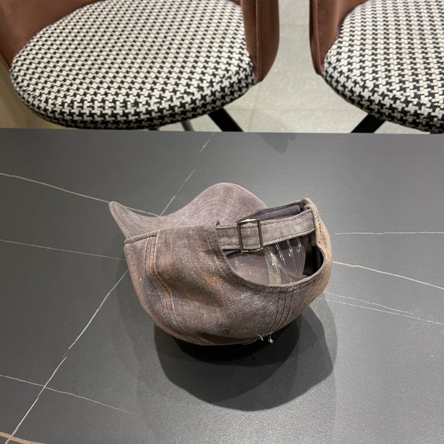 LV路易威登 美式复古棒球帽女夏季2026新款大头围灰色宽帽檐帽子显脸小鸭舌帽