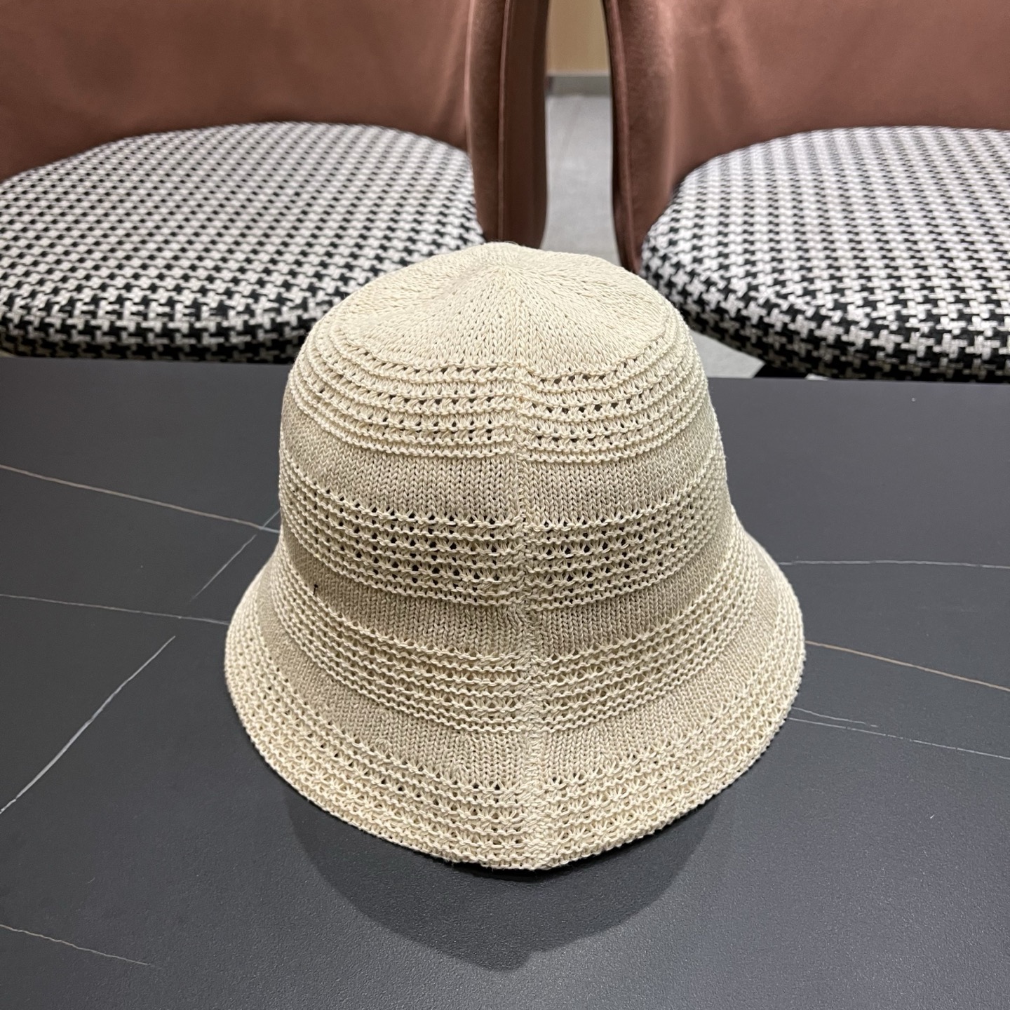 MONCLER（蒙口）新款时尚遮阳防晒渔夫帽韩版镂空透气水桶帽显脸小