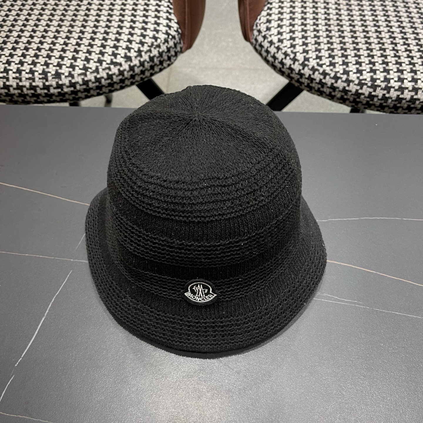 MONCLER（蒙口）新款时尚遮阳防晒渔夫帽韩版镂空透气水桶帽显脸小