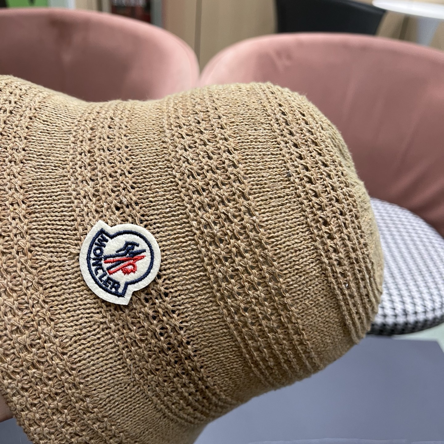 MONCLER（蒙口）新款时尚遮阳防晒渔夫帽韩版镂空透气水桶帽显脸小