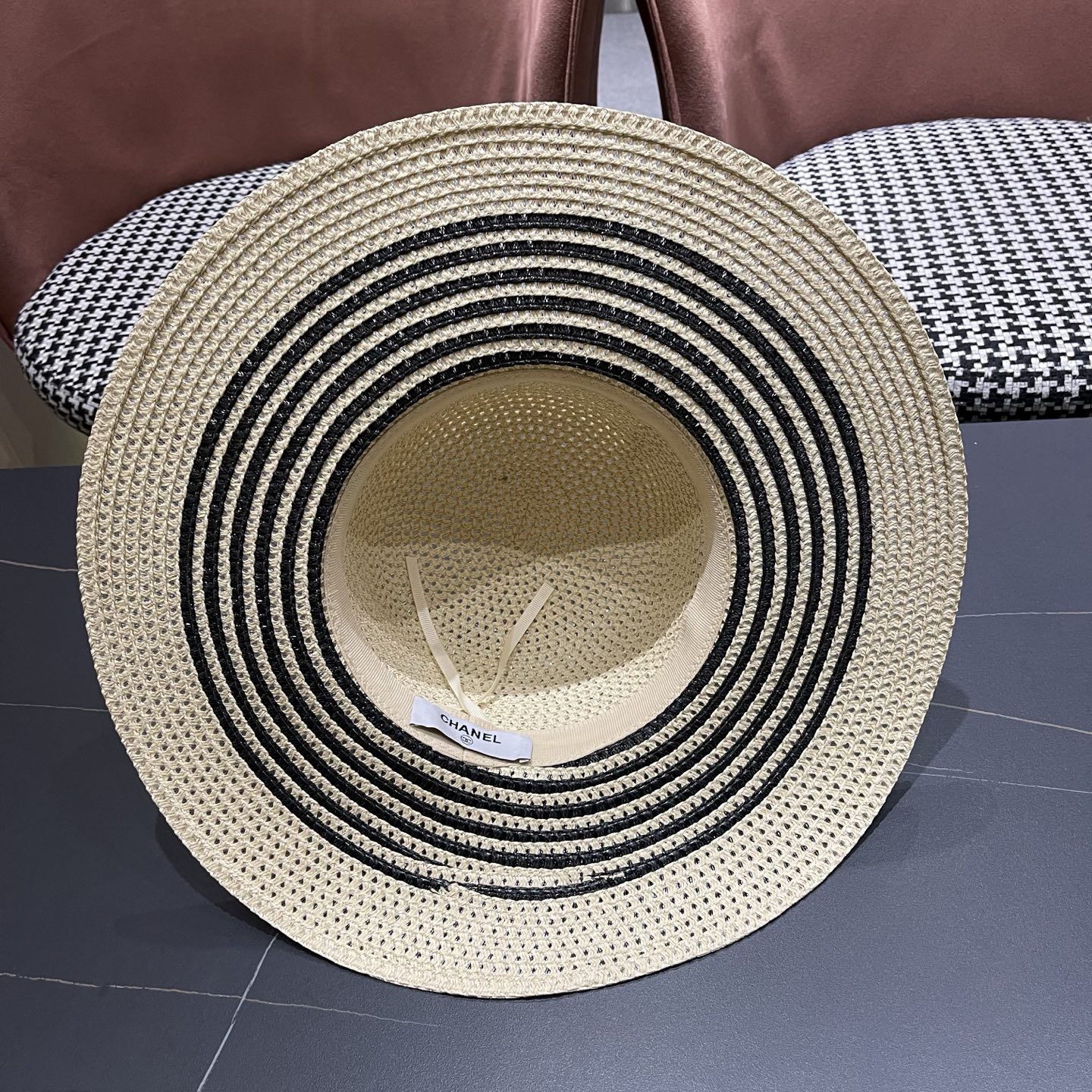 CHANEL香奈儿 网纱大檐草帽赫本风法式优雅出游旅行度假沙滩遮阳防晒网红渔夫帽