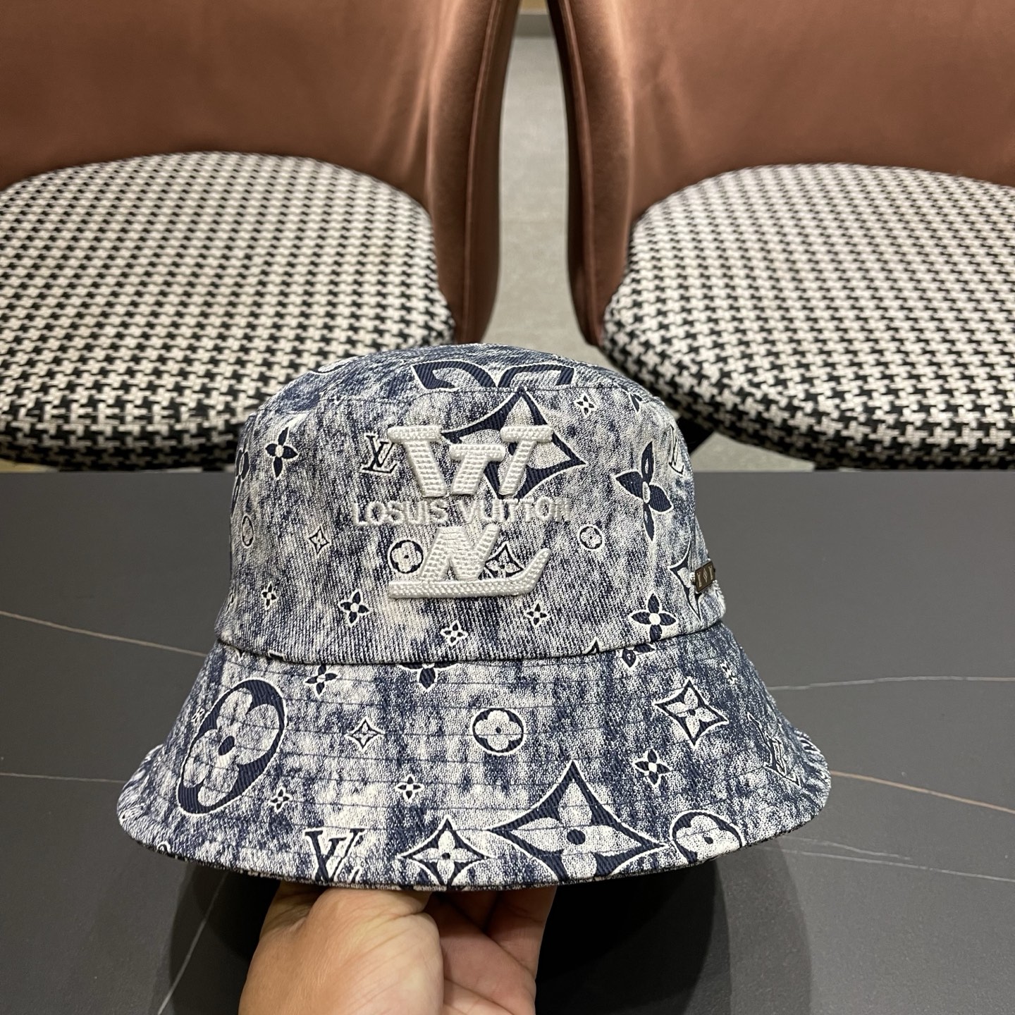 LV路易威登 原单渔夫帽子男士夏季防晒帽夏款高级感大头围遮阳帽男款太阳帽