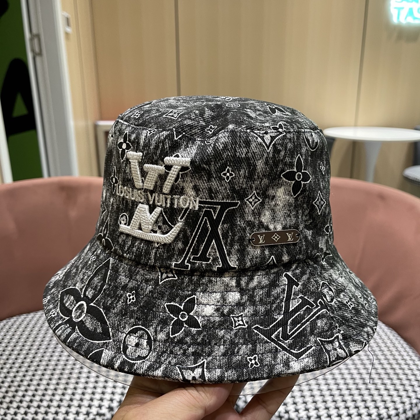 LV路易威登 原单渔夫帽子男士夏季防晒帽夏款高级感大头围遮阳帽男款太阳帽