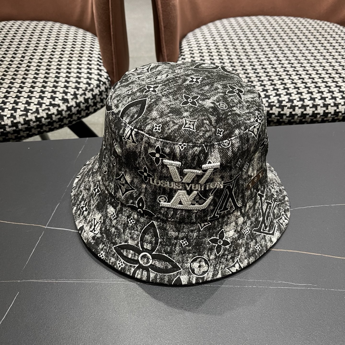 LV路易威登 原单渔夫帽子男士夏季防晒帽夏款高级感大头围遮阳帽男款太阳帽