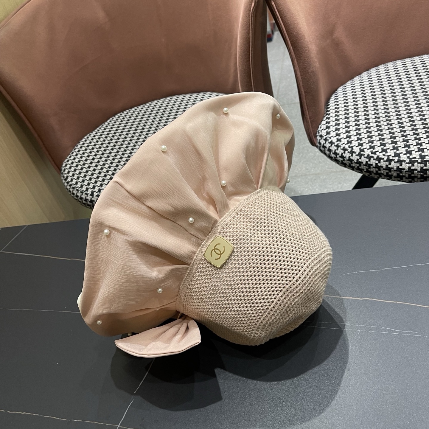 CHANEL香奈儿 夏季大檐蝴蝶结渔夫帽女户外骑车抗紫外线遮阳帽透气防晒帽