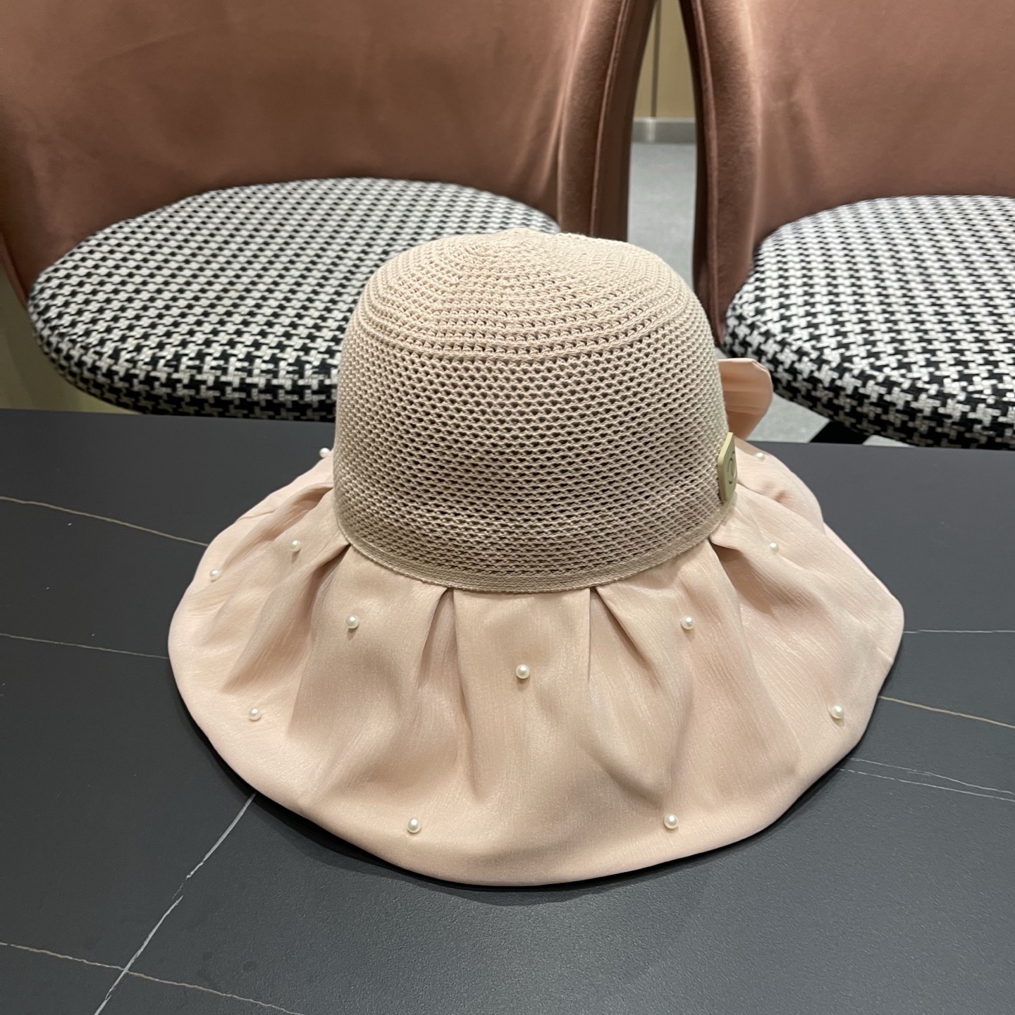 CHANEL香奈儿 夏季大檐蝴蝶结渔夫帽女户外骑车抗紫外线遮阳帽透气防晒帽