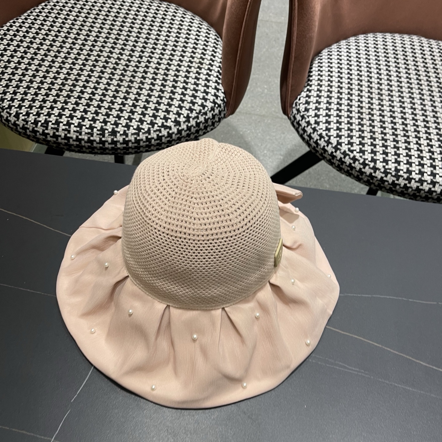 CHANEL香奈儿 夏季大檐蝴蝶结渔夫帽女户外骑车抗紫外线遮阳帽透气防晒帽