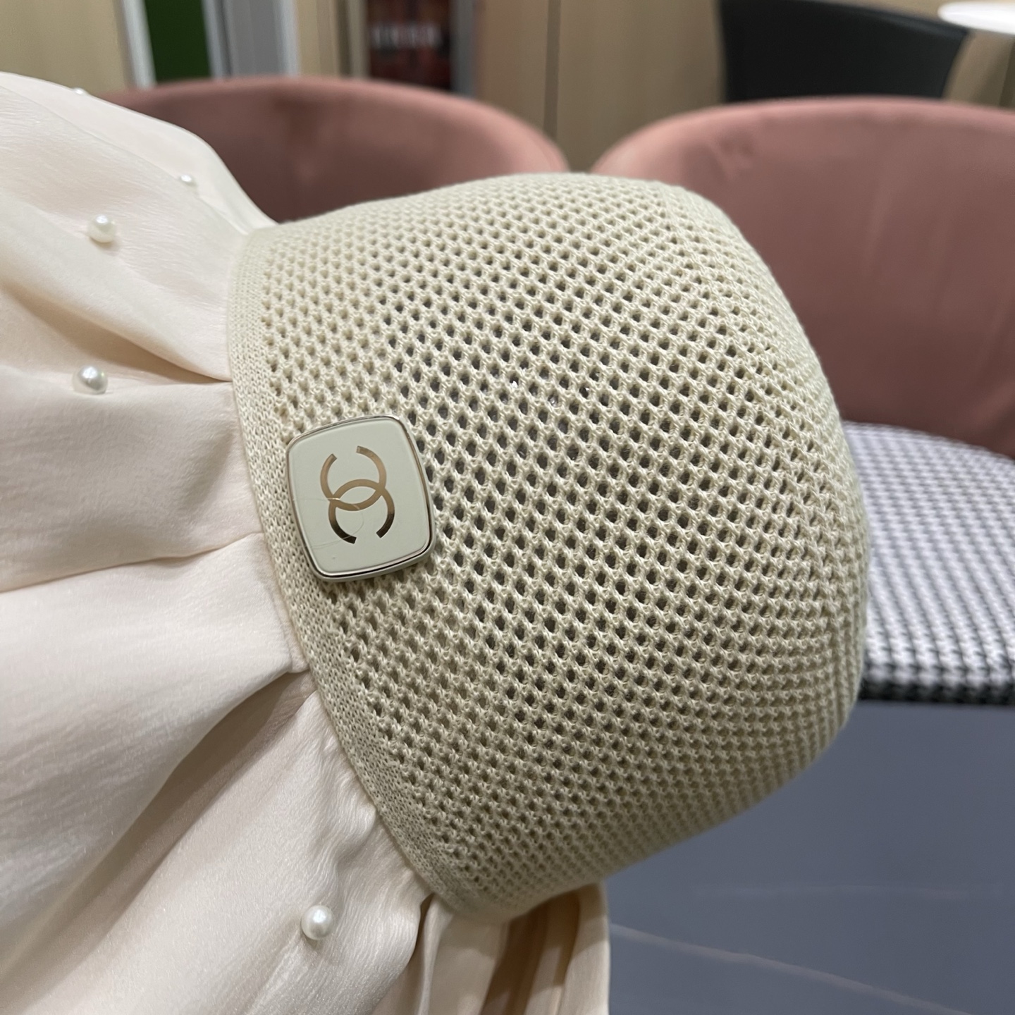 CHANEL香奈儿 夏季大檐蝴蝶结渔夫帽女户外骑车抗紫外线遮阳帽透气防晒帽