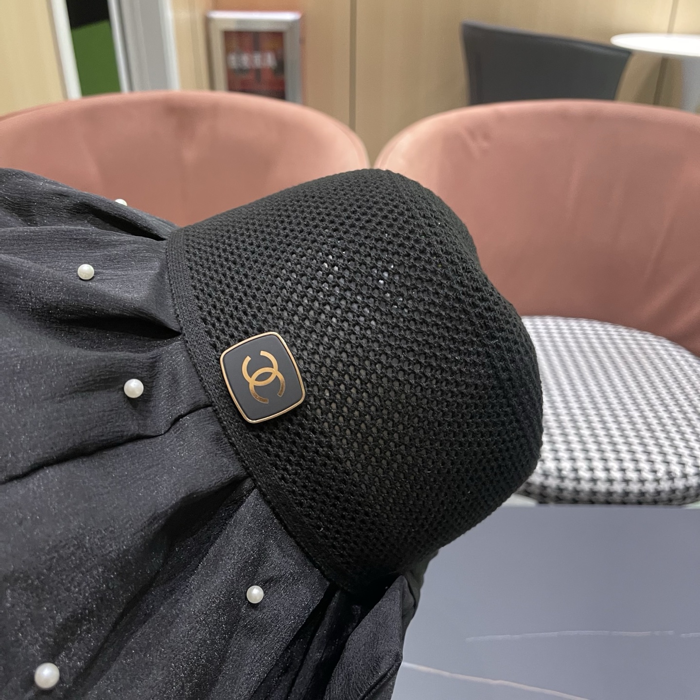 CHANEL香奈儿夏季大檐蝴蝶结渔夫帽女户外骑车抗紫外线遮阳帽透气防晒帽