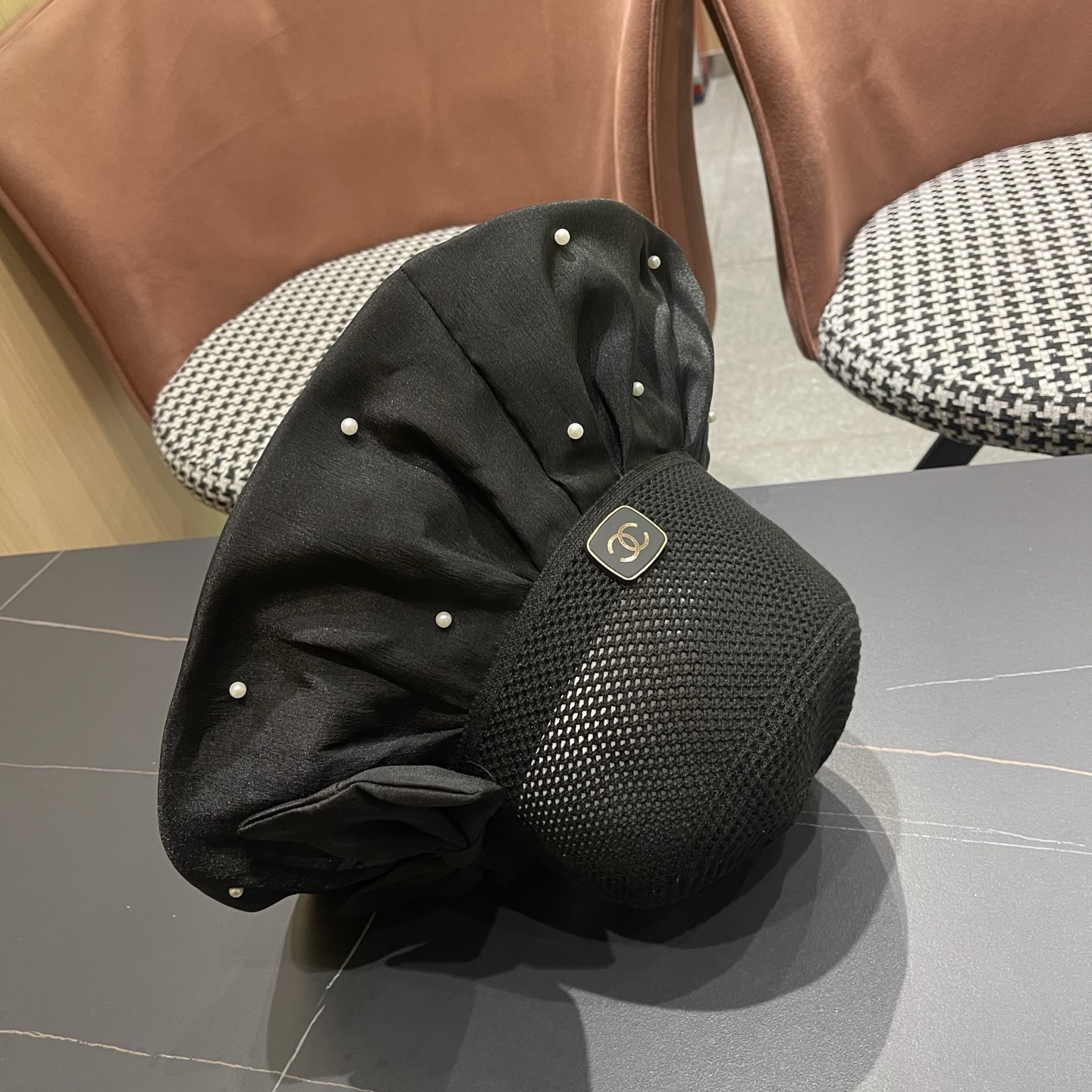 CHANEL香奈儿夏季大檐蝴蝶结渔夫帽女户外骑车抗紫外线遮阳帽透气防晒帽