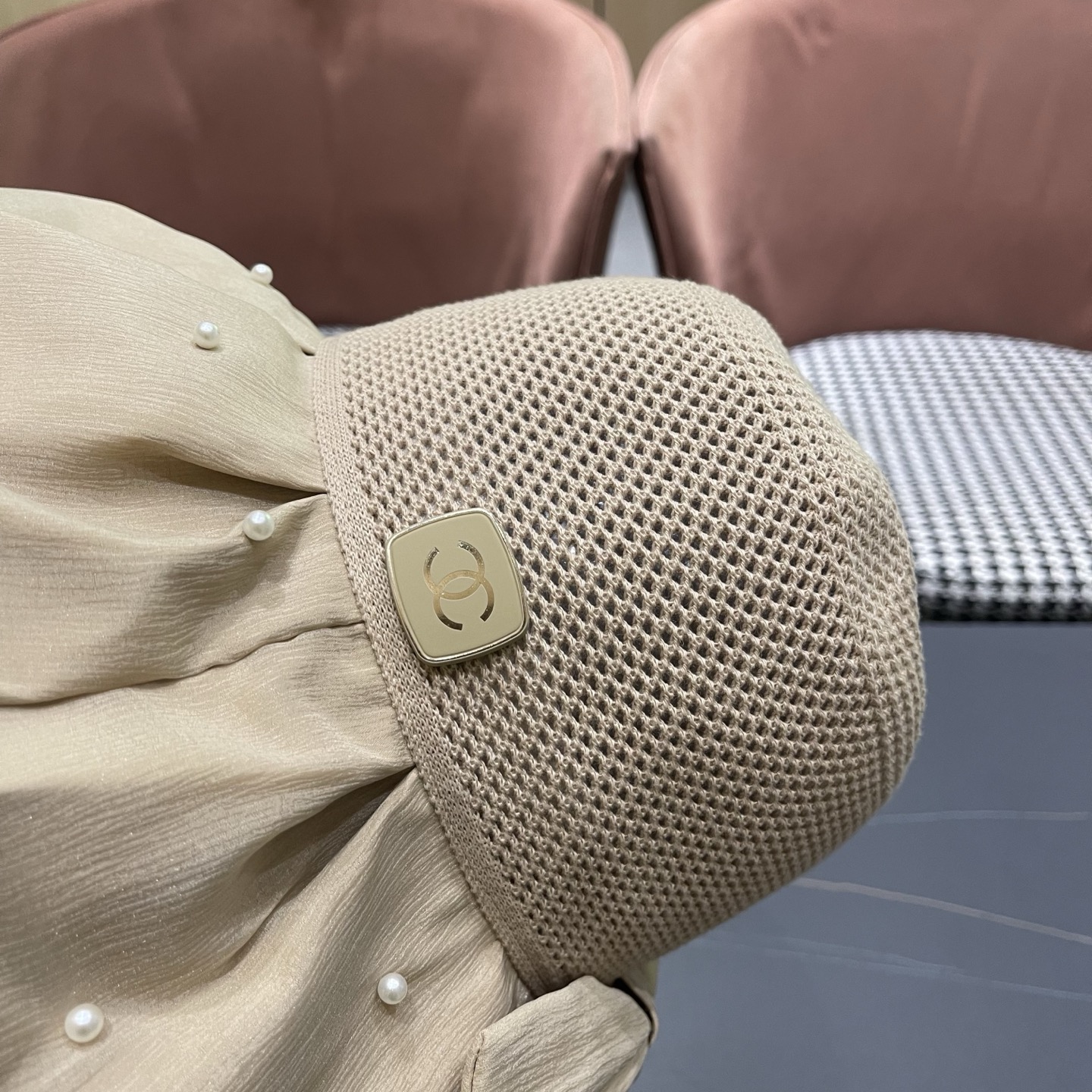 CHANEL香奈儿 夏季大檐蝴蝶结渔夫帽女户外骑车抗紫外线遮阳帽透气防晒帽