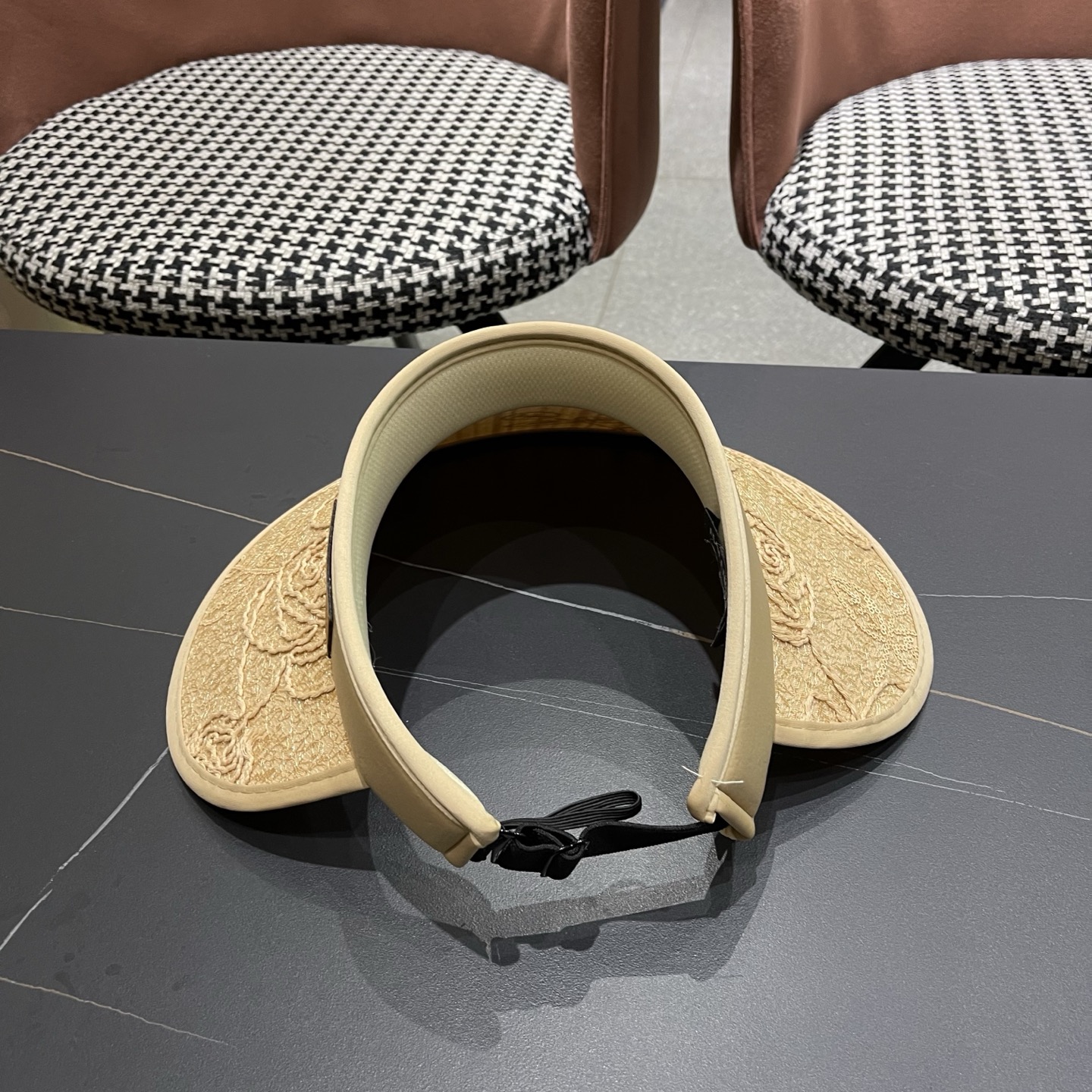 BALENCIAGA巴黎世家 新款蕾丝空顶遮阳帽子女夏季户外通勤防晒帽大帽檐时尚透气显脸小