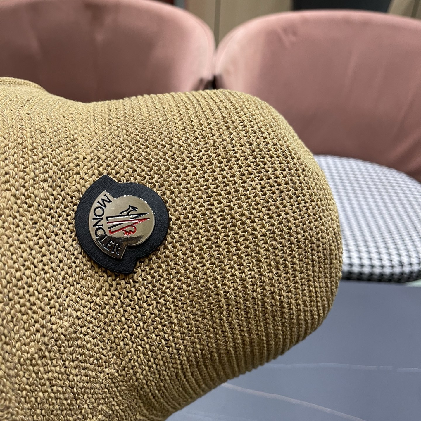 MONCLER（蒙口）韩版纯色简约显脸小渔夫帽子女春夏季透气遮阳防晒时尚百搭水桶帽