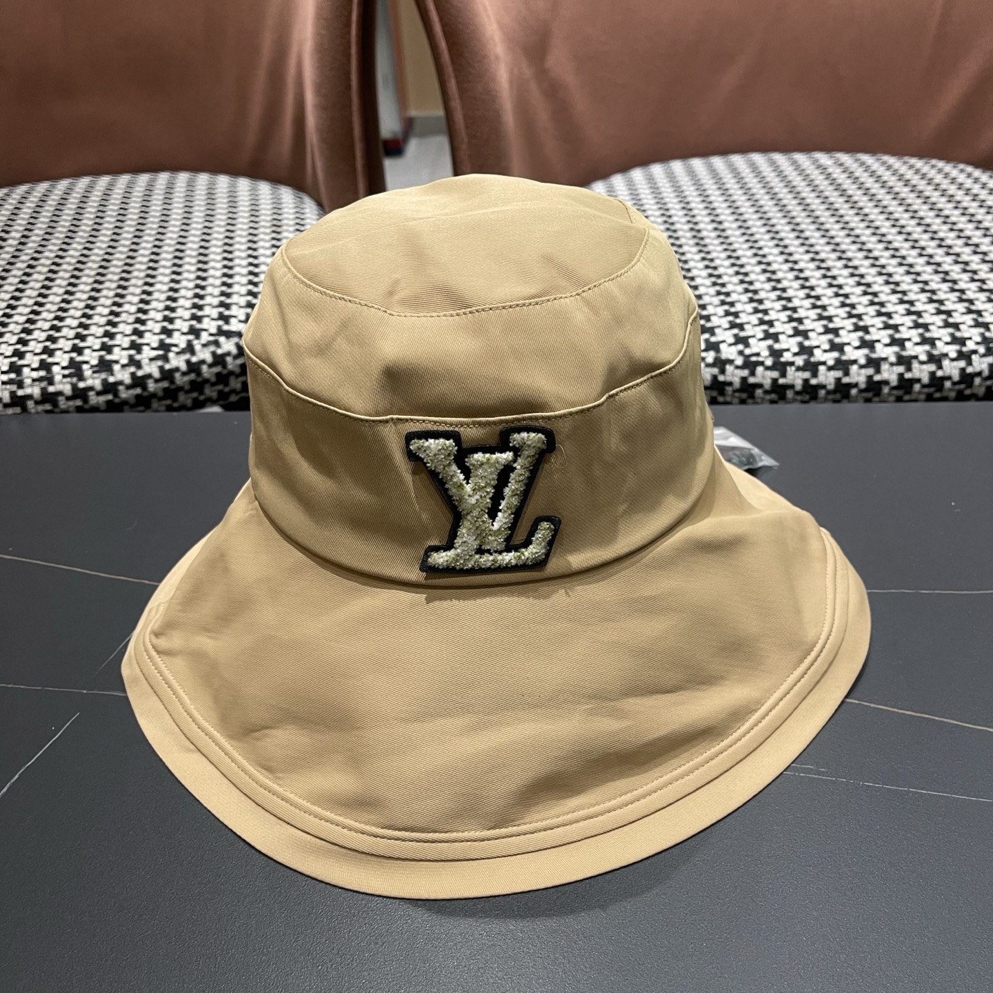 LV路易威登 日系新款百搭蝴蝶结太阳帽英伦渔夫帽女可折叠防晒春秋季大檐帽潮