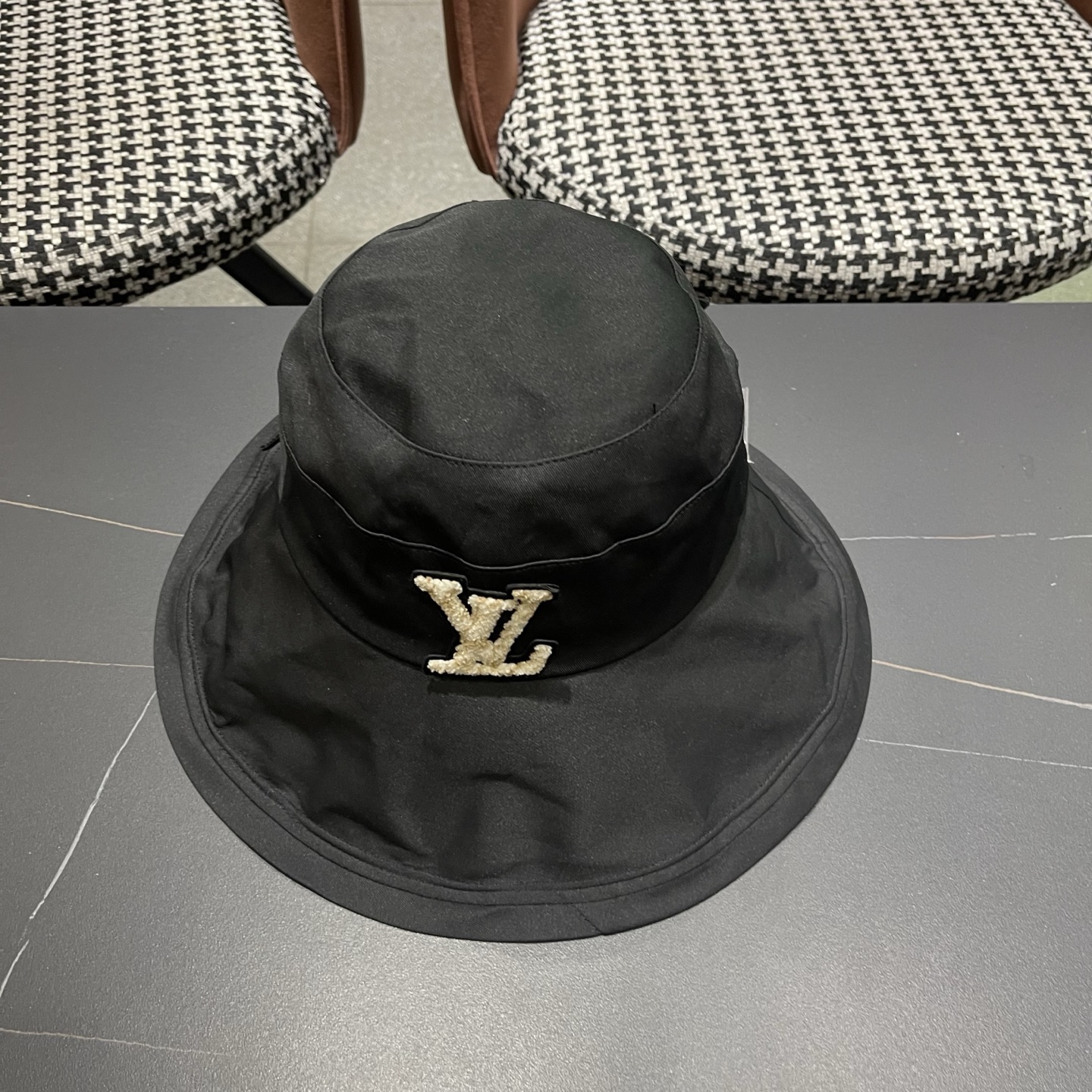 LV路易威登 日系新款百搭蝴蝶结太阳帽英伦渔夫帽女可折叠防晒春秋季大檐帽潮