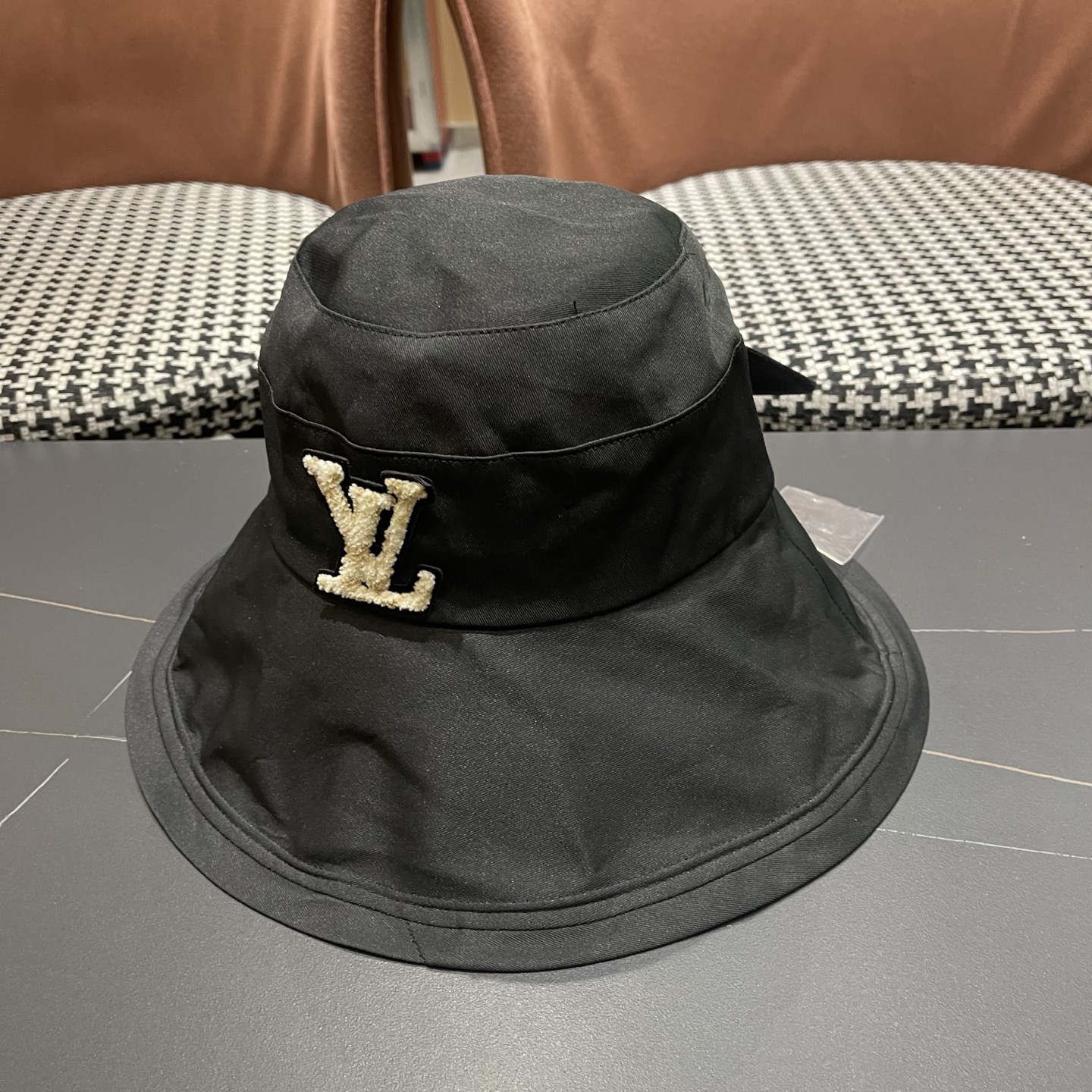 LV路易威登 日系新款百搭蝴蝶结太阳帽英伦渔夫帽女可折叠防晒春秋季大檐帽潮