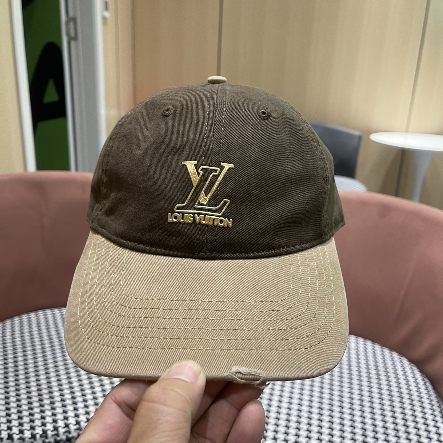 LV路易威登 新款拼色棒球帽男女韩版休闲百搭遮阳显脸小鸭舌帽