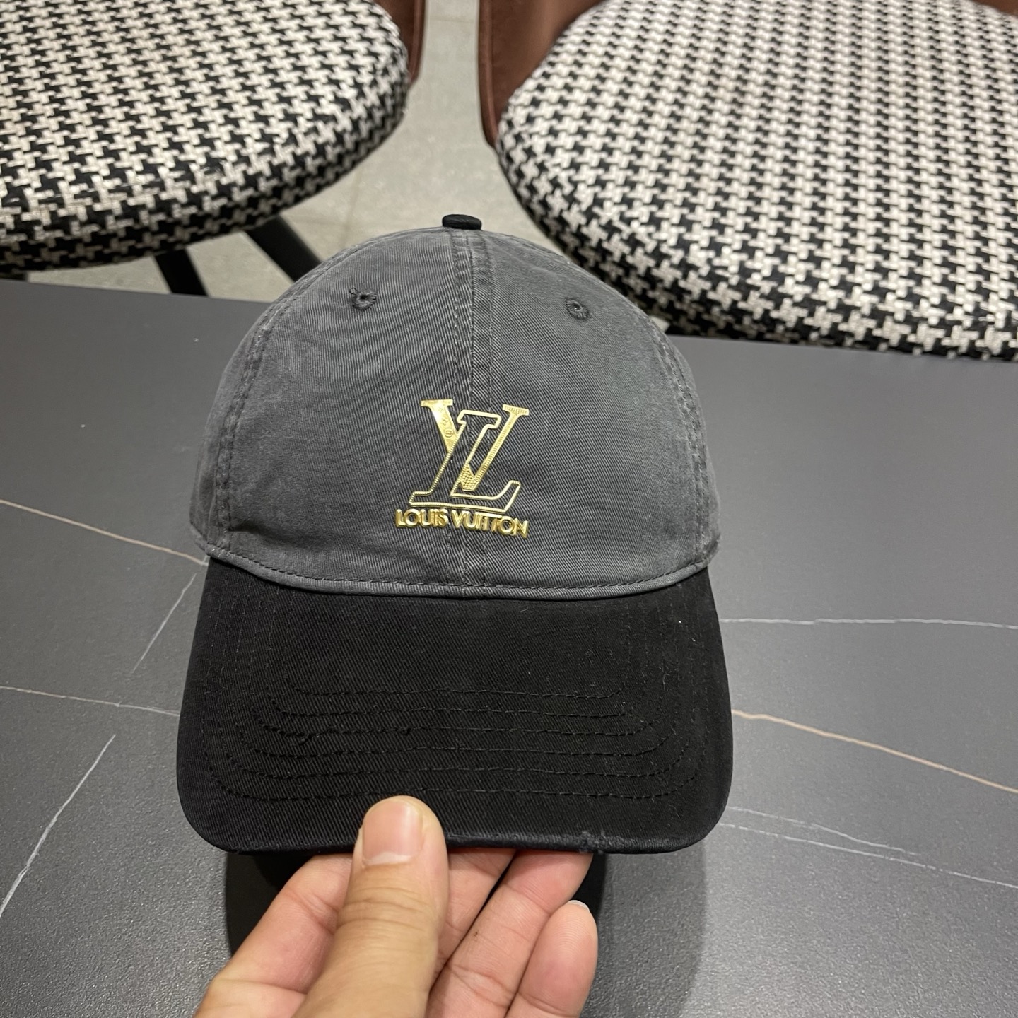 LV路易威登 新款拼色棒球帽男女韩版休闲百搭遮阳显脸小鸭舌帽