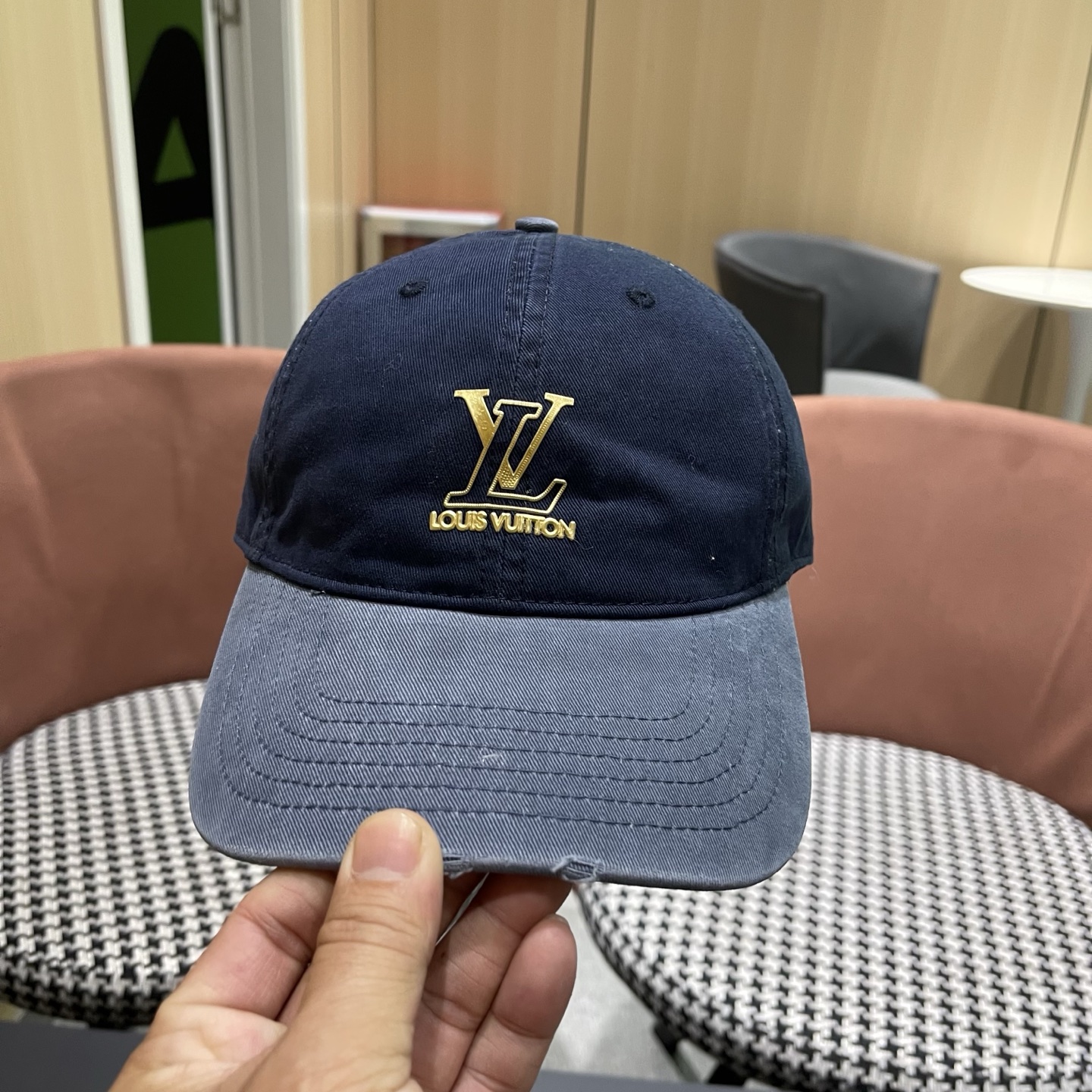 LV路易威登 新款拼色棒球帽男女韩版休闲百搭遮阳显脸小鸭舌帽
