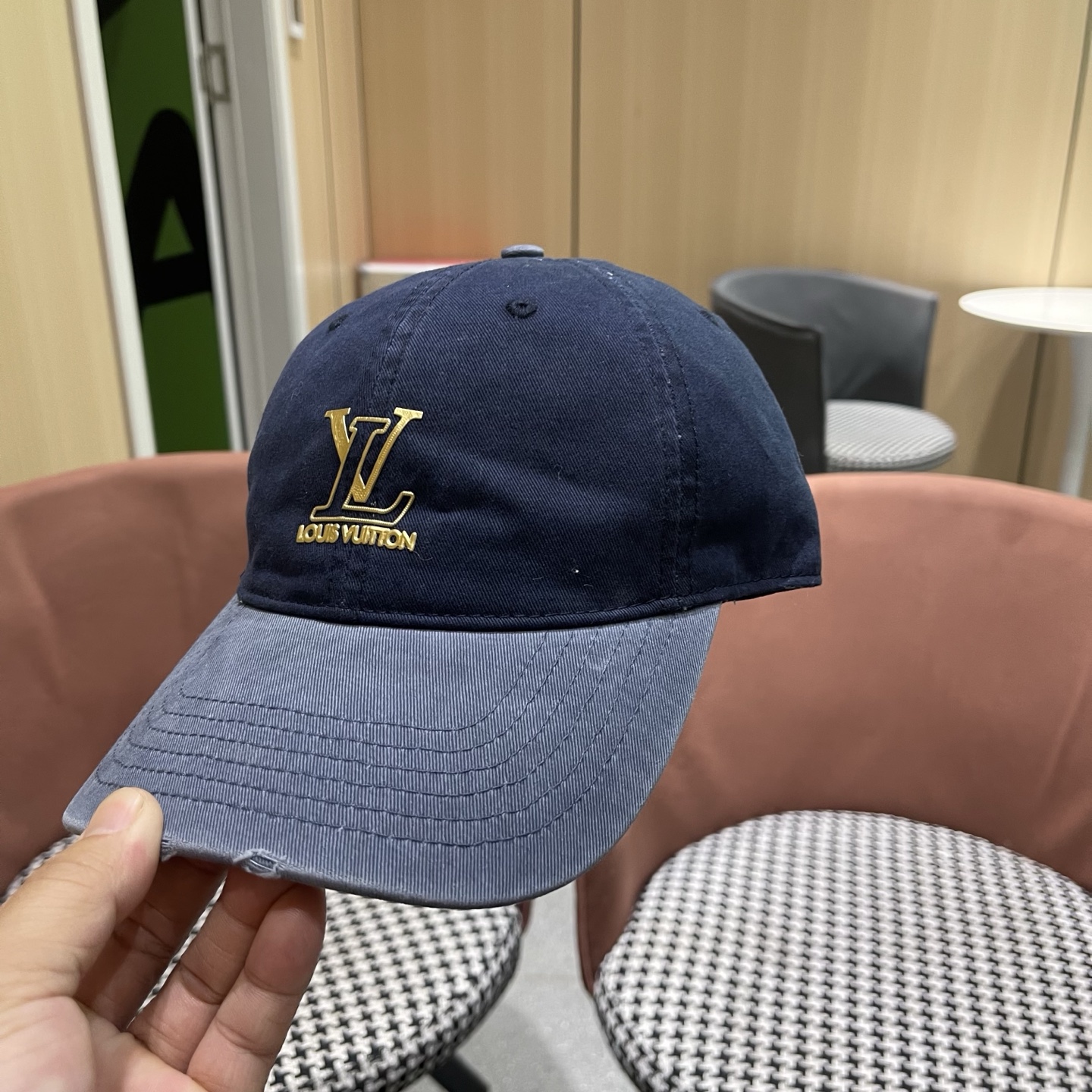 LV路易威登 新款拼色棒球帽男女韩版休闲百搭遮阳显脸小鸭舌帽
