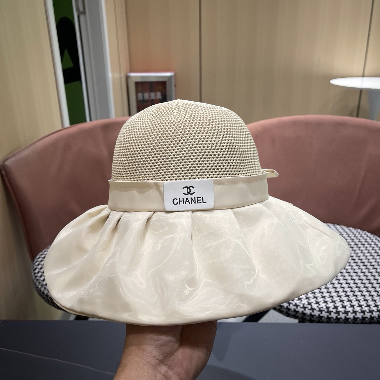 CHANEL香奈儿 富柜大帽檐防晒帽女夏季防紫外线新款遮脸 渔夫帽折叠遮阳太阳帽子