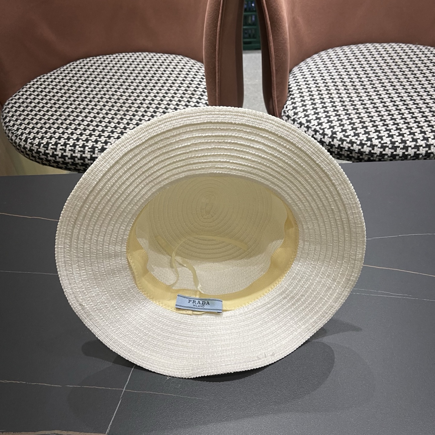 普拉达Prada新款礼帽，遮阳草帽，头围57cm