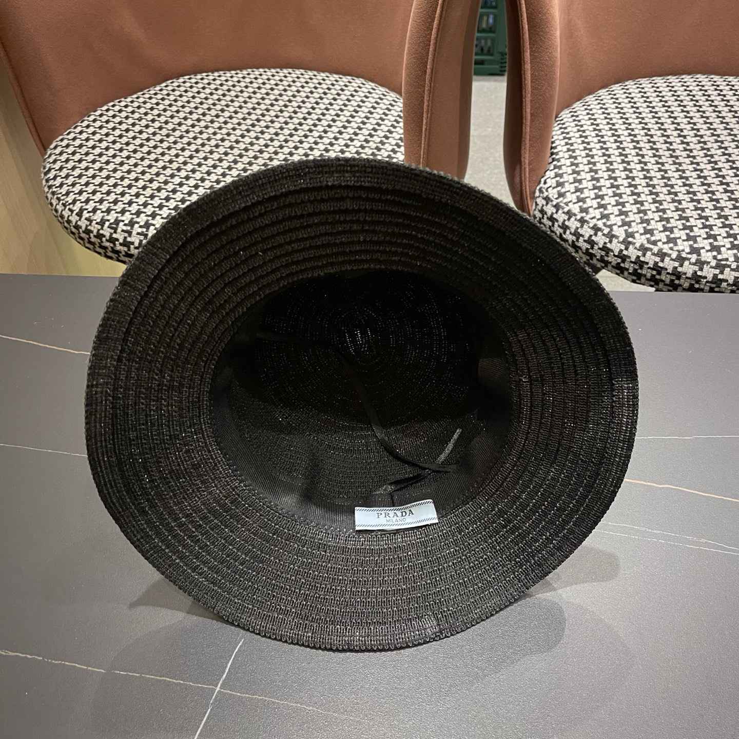 普拉达Prada新款礼帽，遮阳草帽，头围57cm