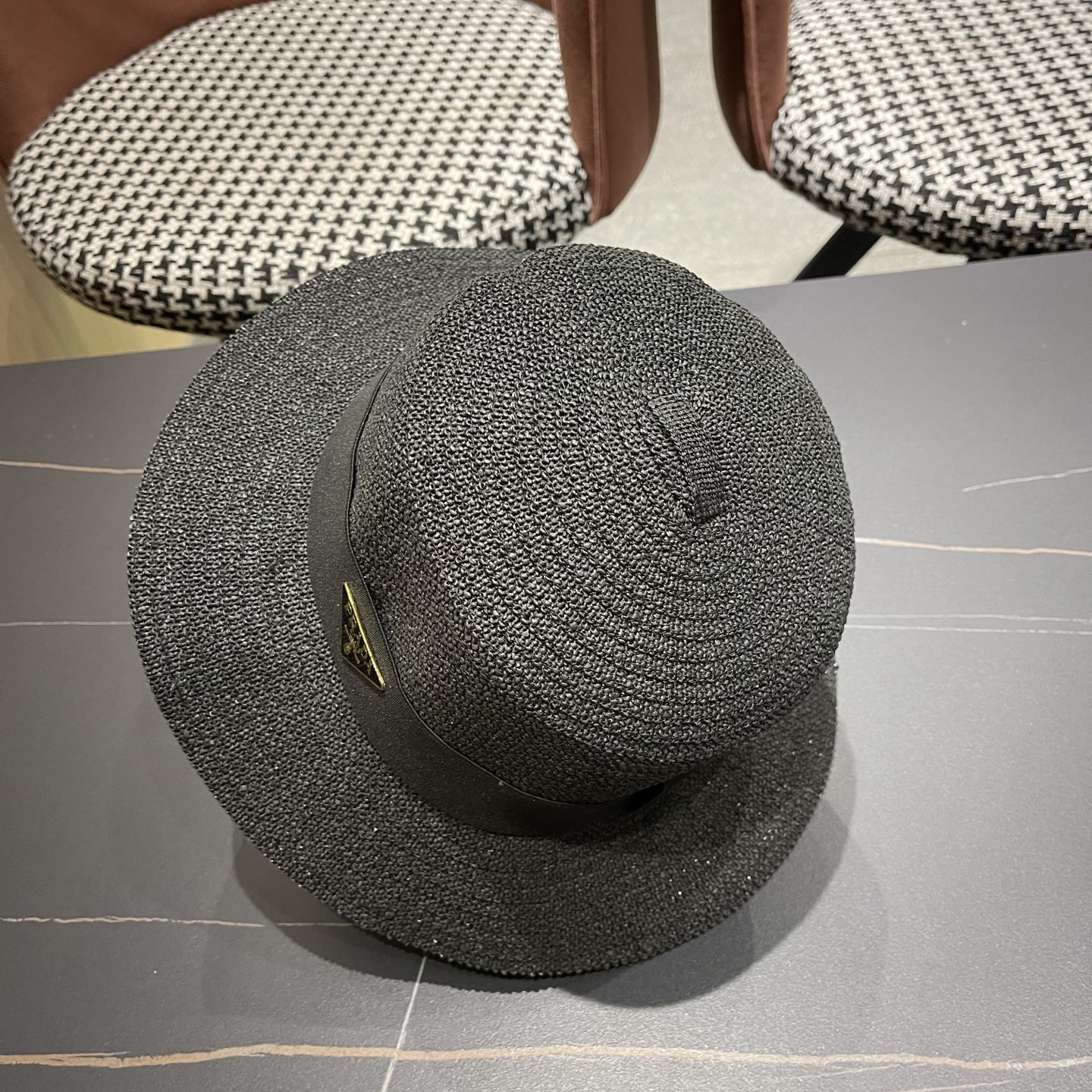 普拉达Prada新款礼帽，遮阳草帽，头围57cm