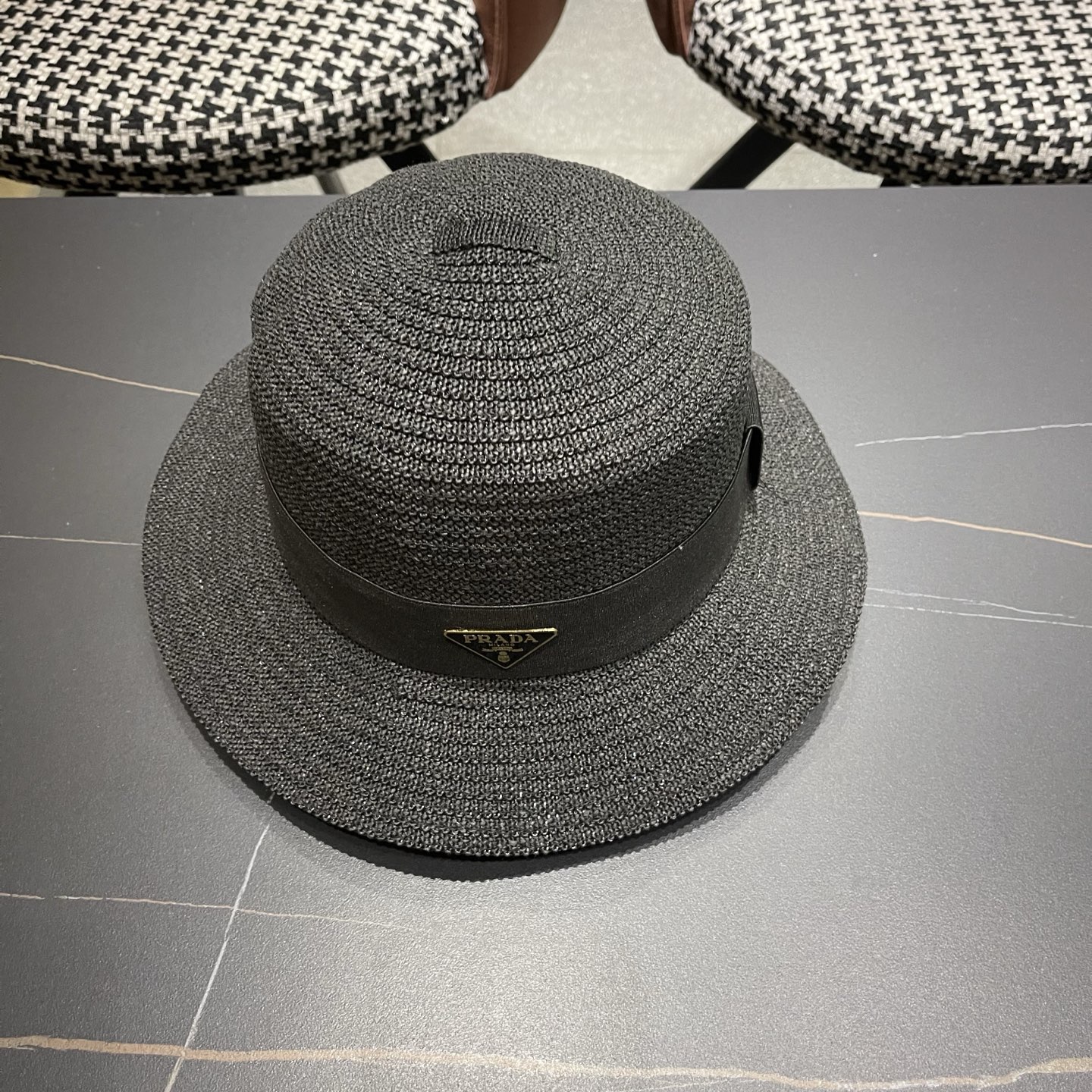普拉达Prada新款礼帽，遮阳草帽，头围57cm