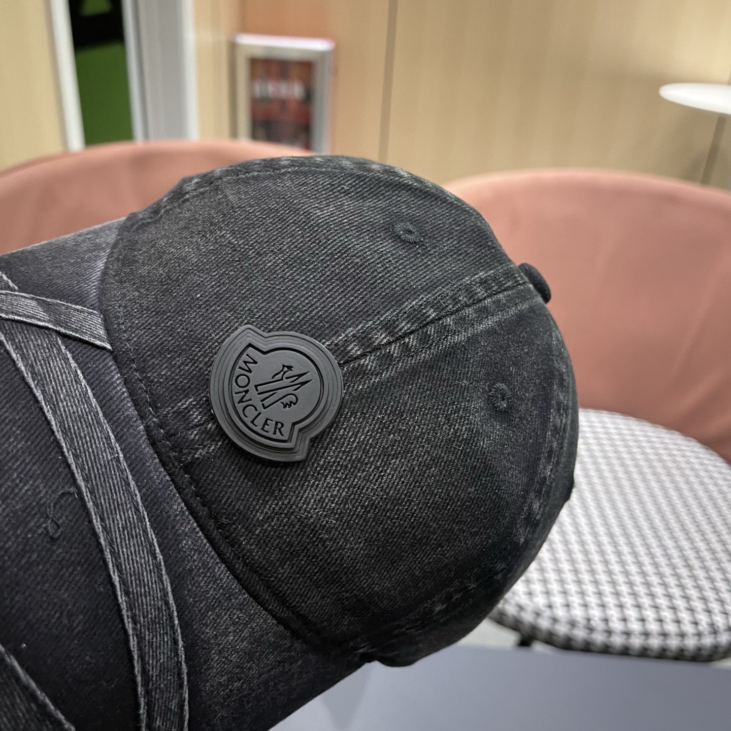 MONCLER蒙口新款洗水做旧棒球帽，男女同款，网红同款