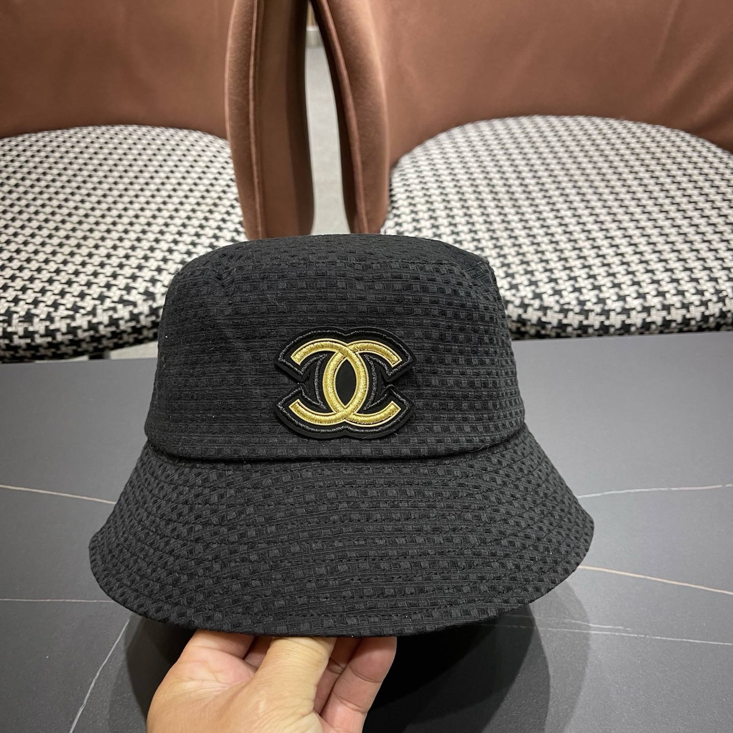 CHANEL香奈儿 新款日系ins百搭气质渔夫帽女素颜显脸小水桶帽 小香风盆帽潮