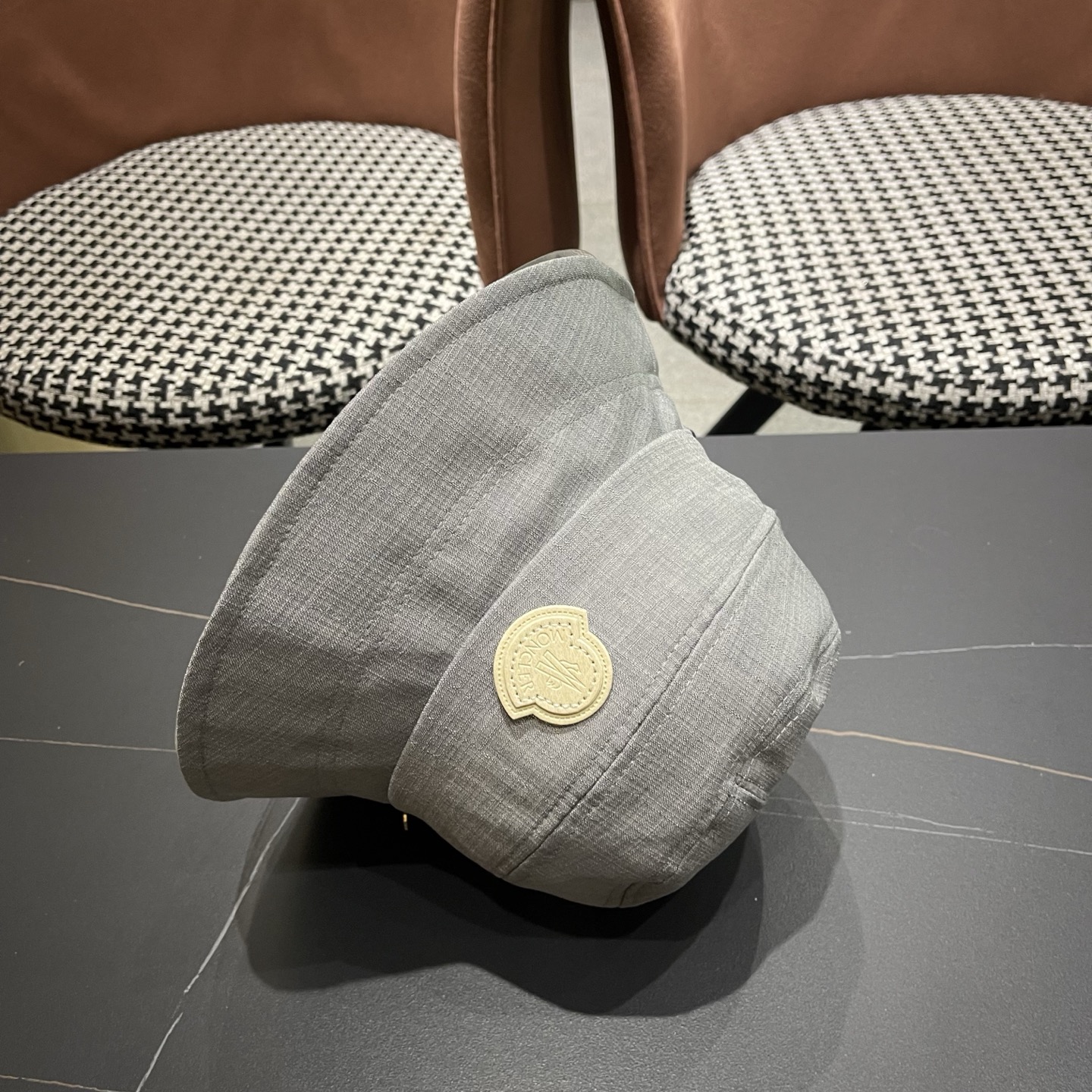 MONCLER（蒙口） 日系系带蝴蝶结盆帽春款小众渔夫帽女休闲百搭显脸小防晒帽子