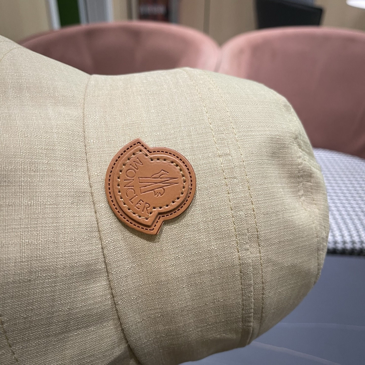 MONCLER（蒙口） 日系系带蝴蝶结盆帽春款小众渔夫帽女休闲百搭显脸小防晒帽子