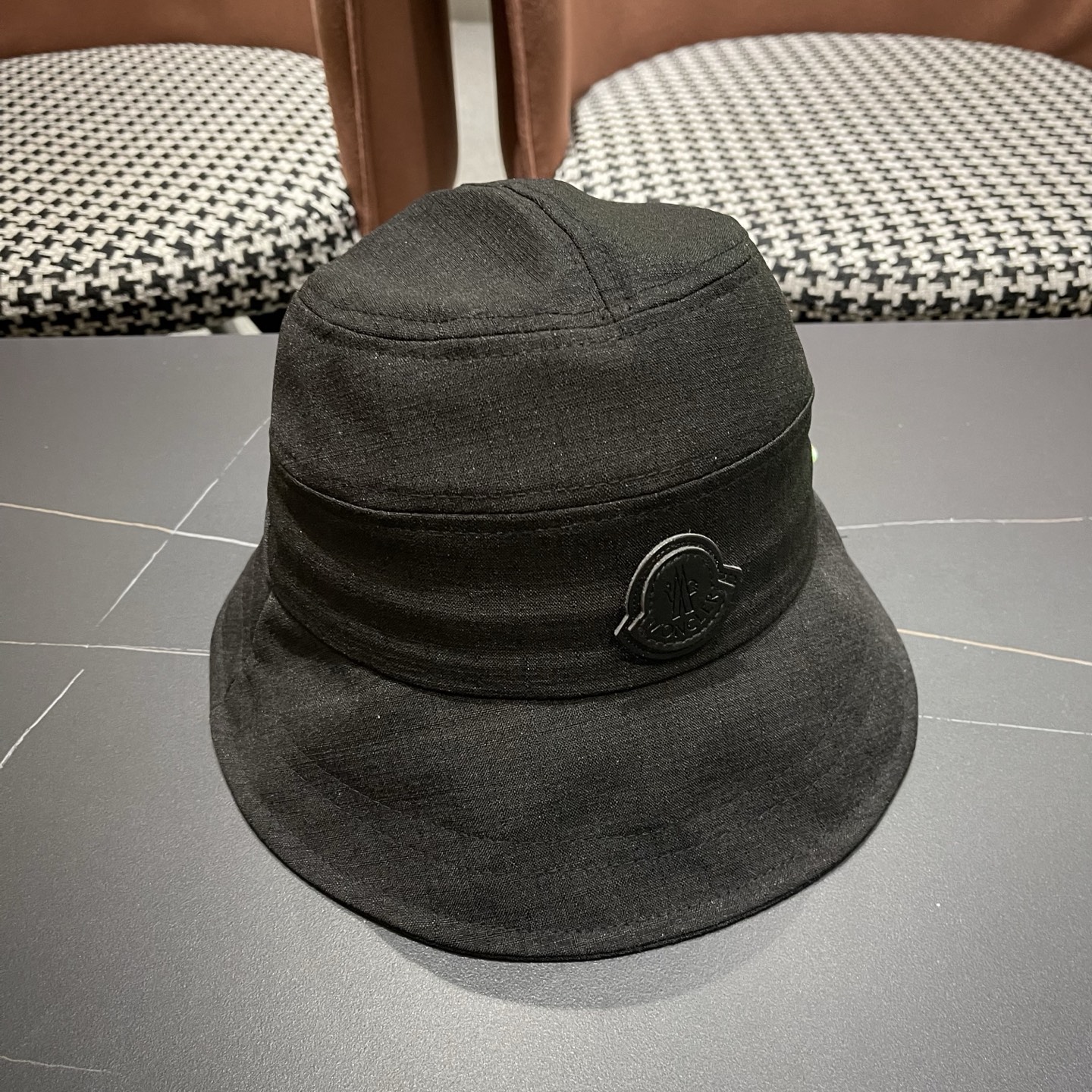 MONCLER（蒙口） 日系系带蝴蝶结盆帽春款小众渔夫帽女休闲百搭显脸小防晒帽子