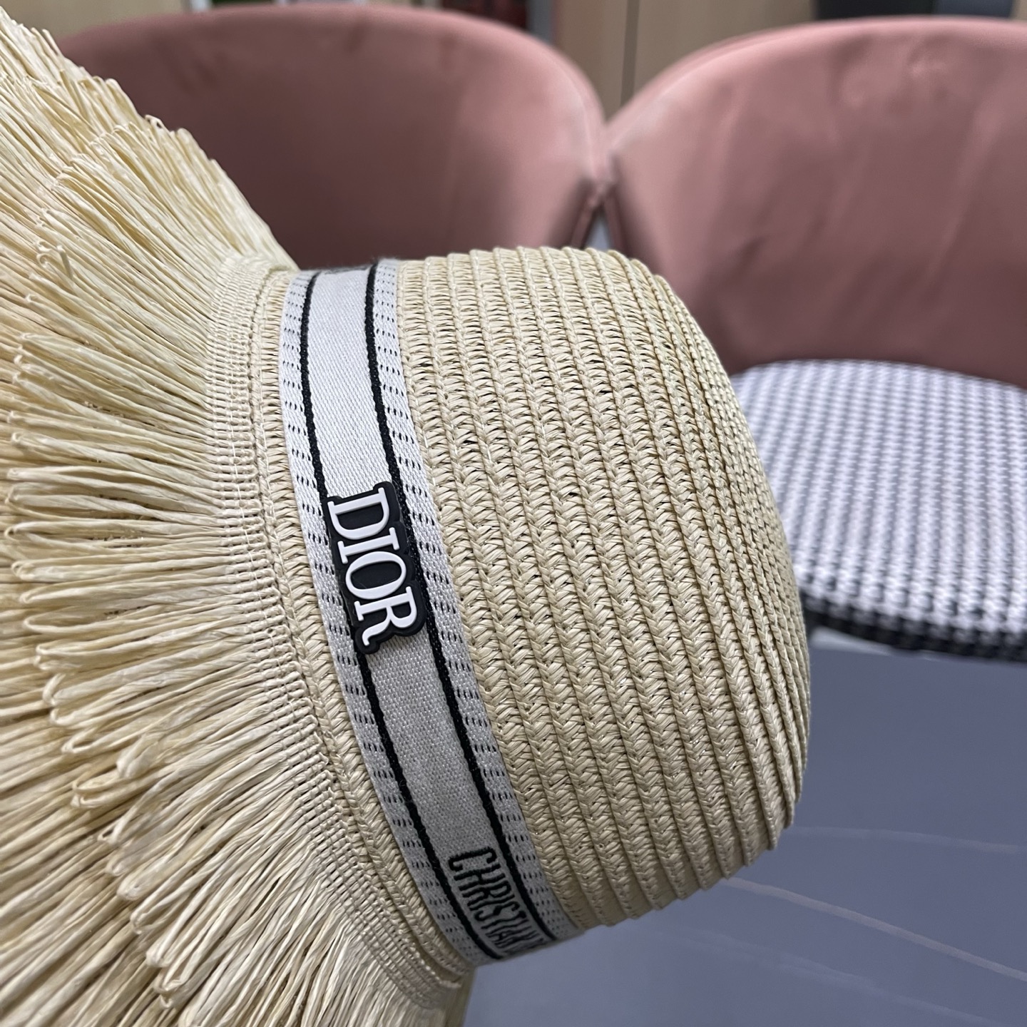 Dior迪奥新款草帽，遮阳帽，太阳帽，沙滩遮阳帽帽，头围57cm