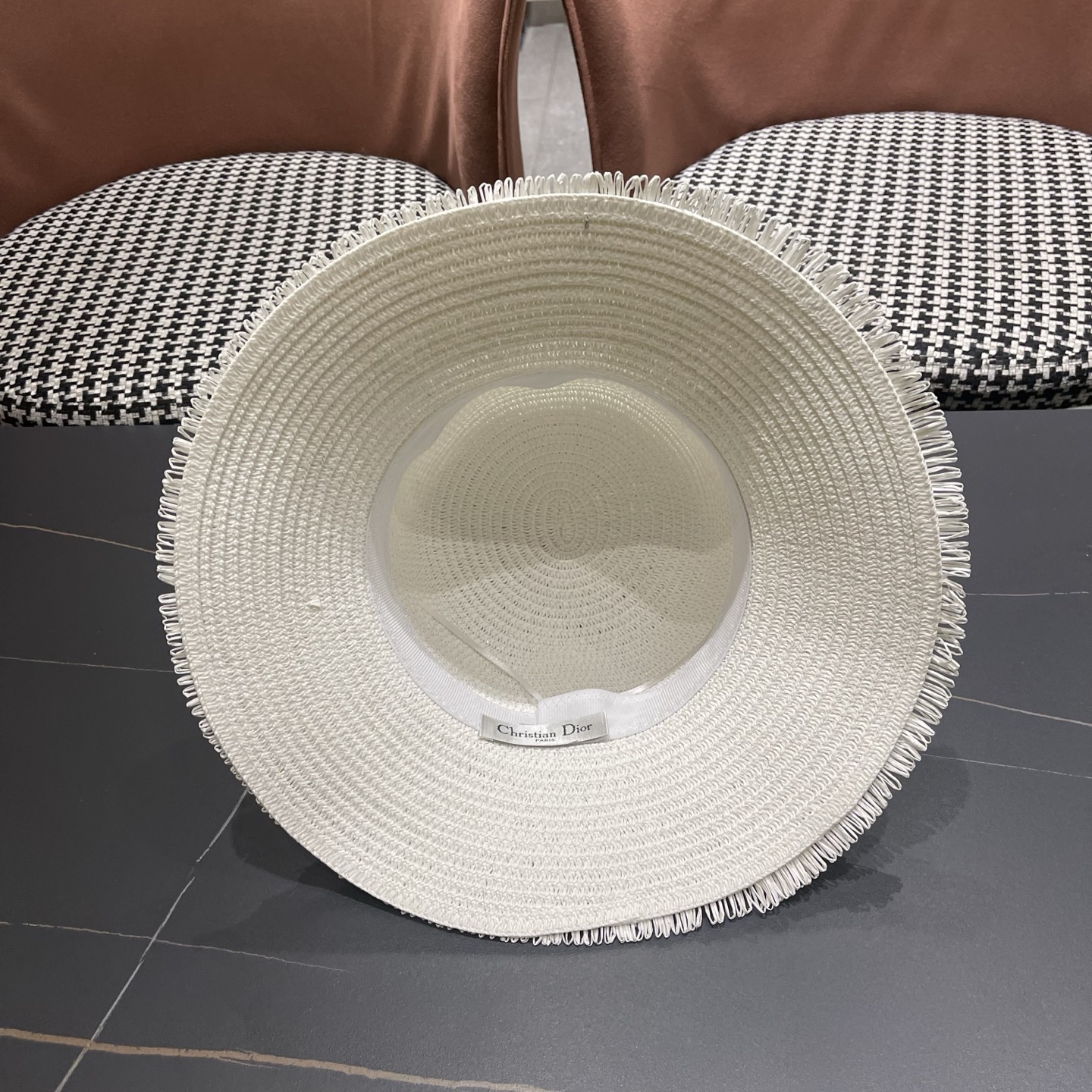 Dior迪奥新款草帽，遮阳帽，太阳帽，沙滩遮阳帽帽，头围57cm