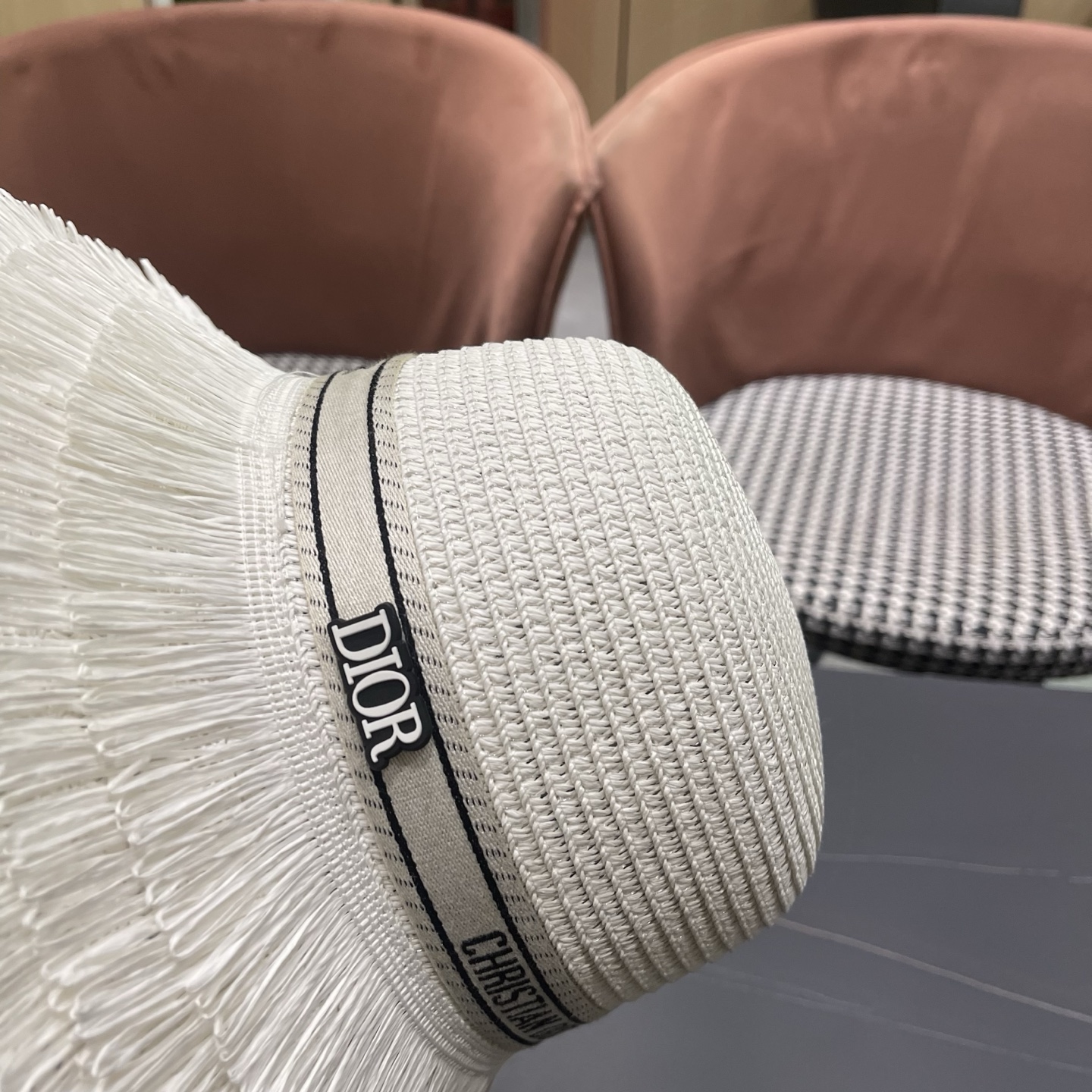 Dior迪奥新款草帽，遮阳帽，太阳帽，沙滩遮阳帽帽，头围57cm