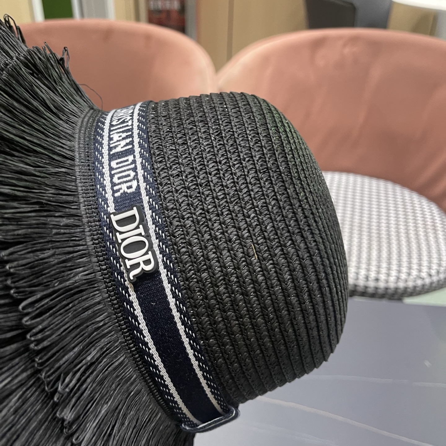 Dior迪奥新款草帽，遮阳帽，太阳帽，沙滩遮阳帽帽，头围57cm