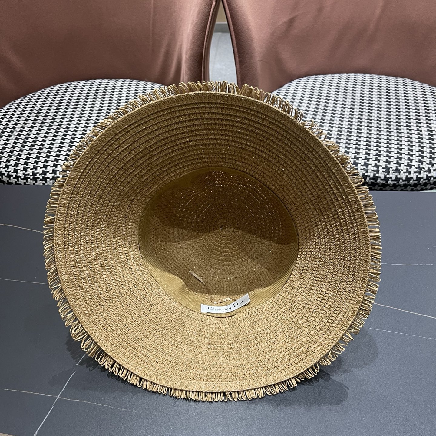 Dior迪奥新款草帽，遮阳帽，太阳帽，沙滩遮阳帽帽，头围57cm
