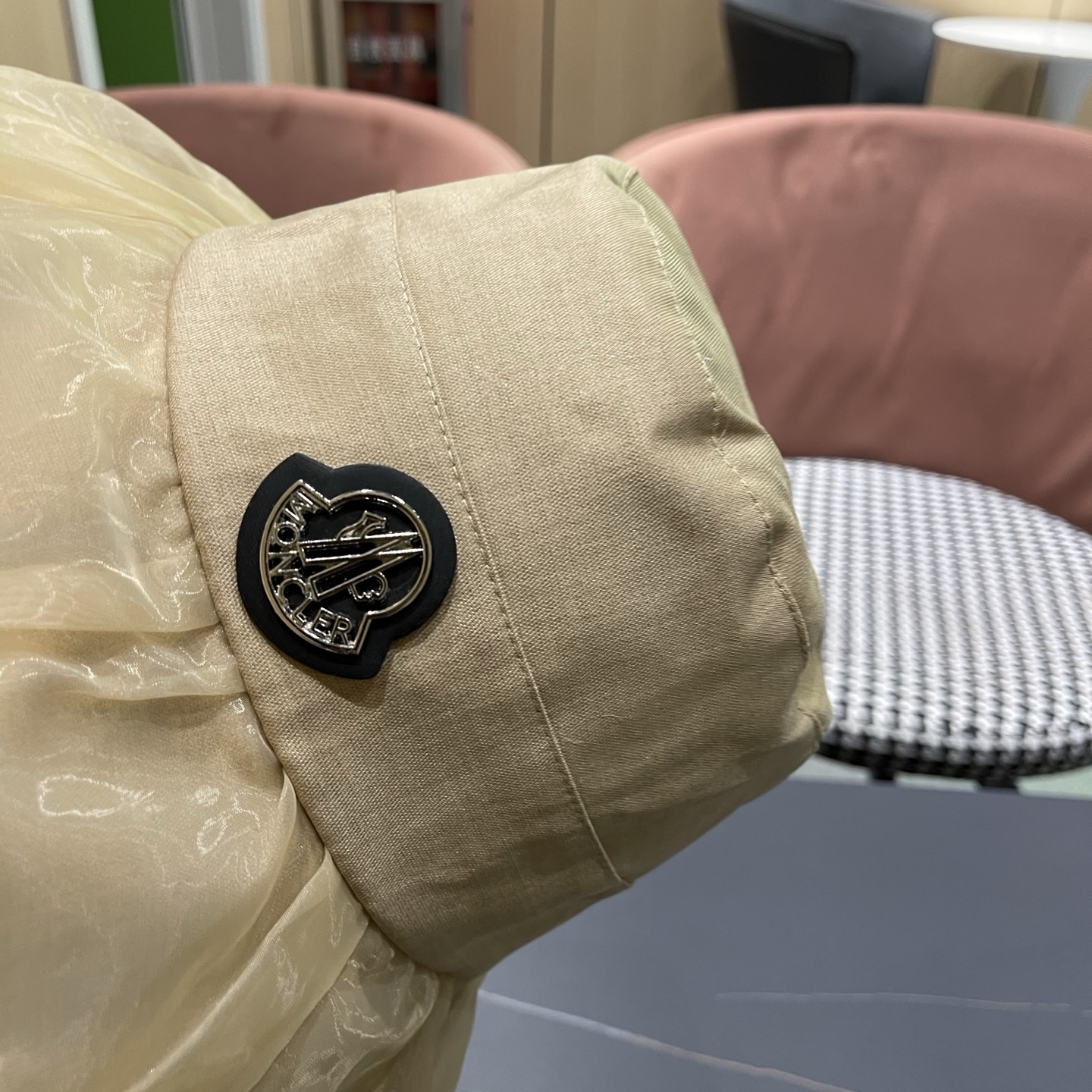 MONCLER（蒙口）春夏百搭可折叠大檐防晒帽女透气遮阳帽户外出游休闲渔夫帽显脸小