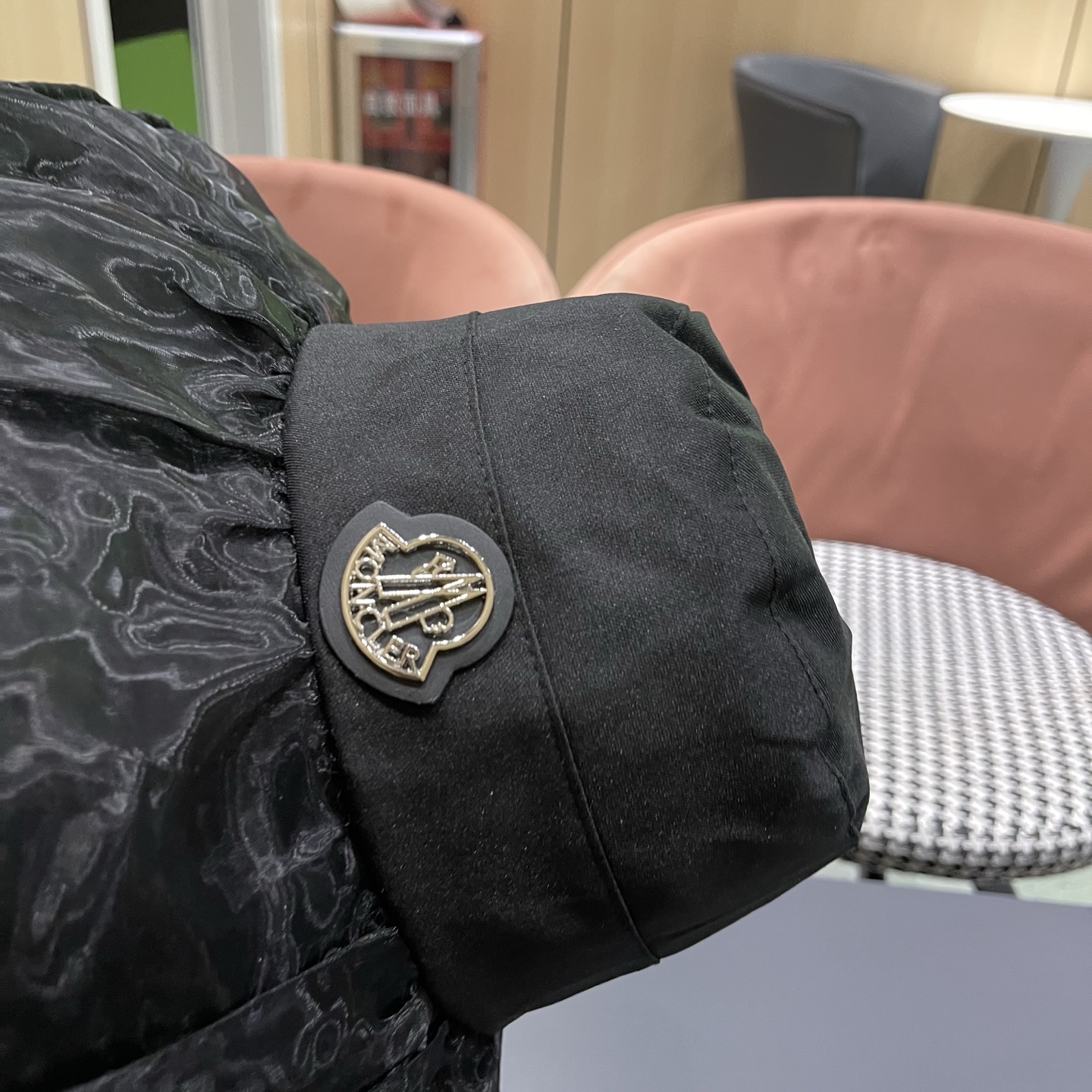 MONCLER（蒙口）春夏百搭可折叠大檐防晒帽女透气遮阳帽户外出游休闲渔夫帽显脸小