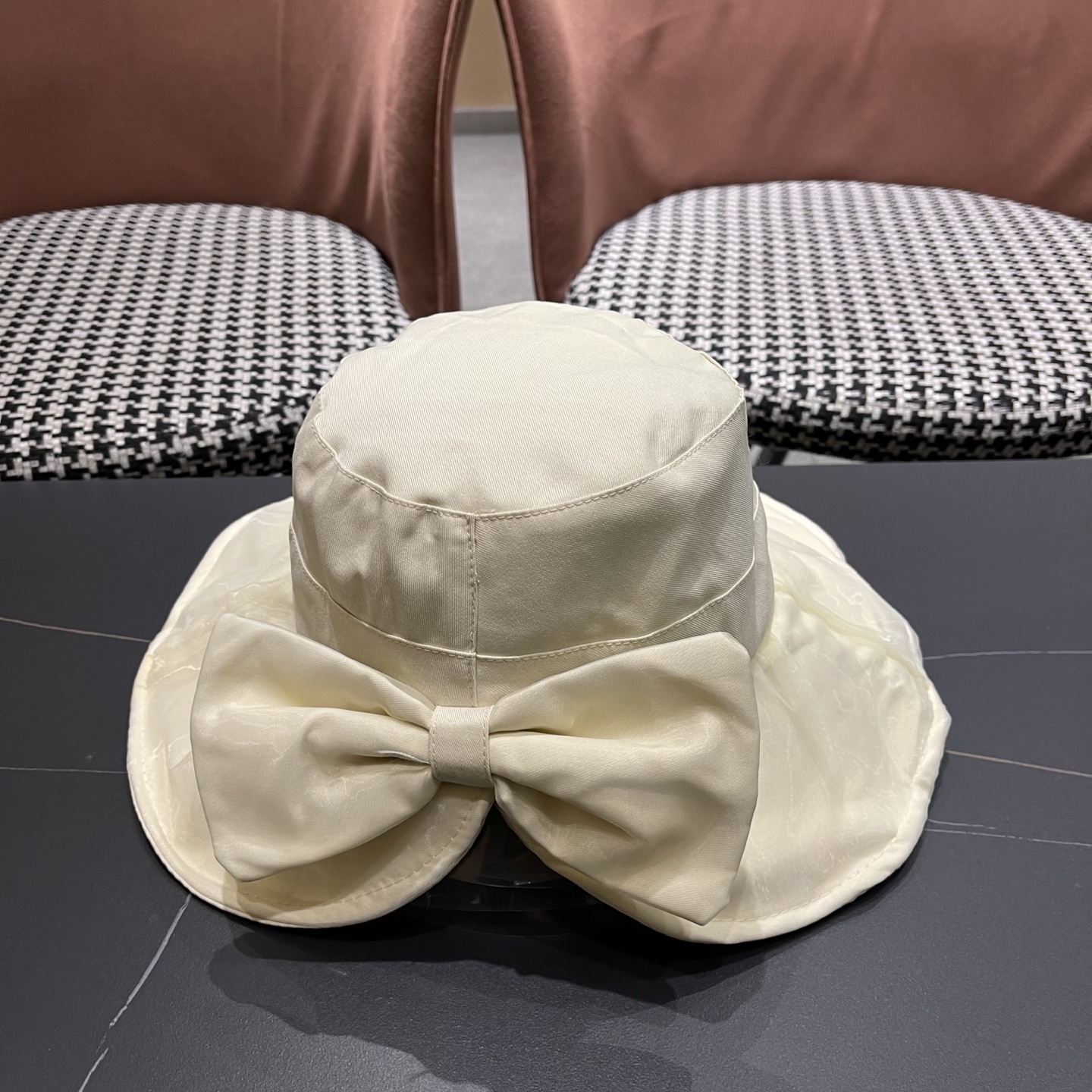 MONCLER（蒙口）春夏百搭可折叠大檐防晒帽女透气遮阳帽户外出游休闲渔夫帽显脸小