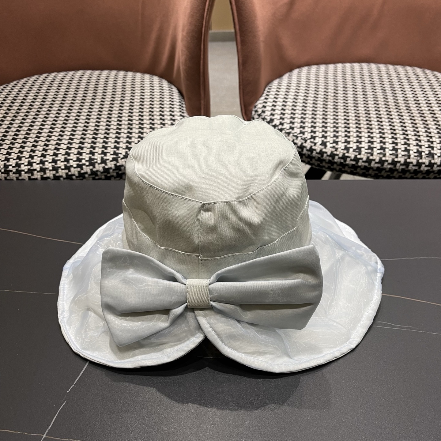 MONCLER（蒙口）春夏百搭可折叠大檐防晒帽女透气遮阳帽户外出游休闲渔夫帽显脸小