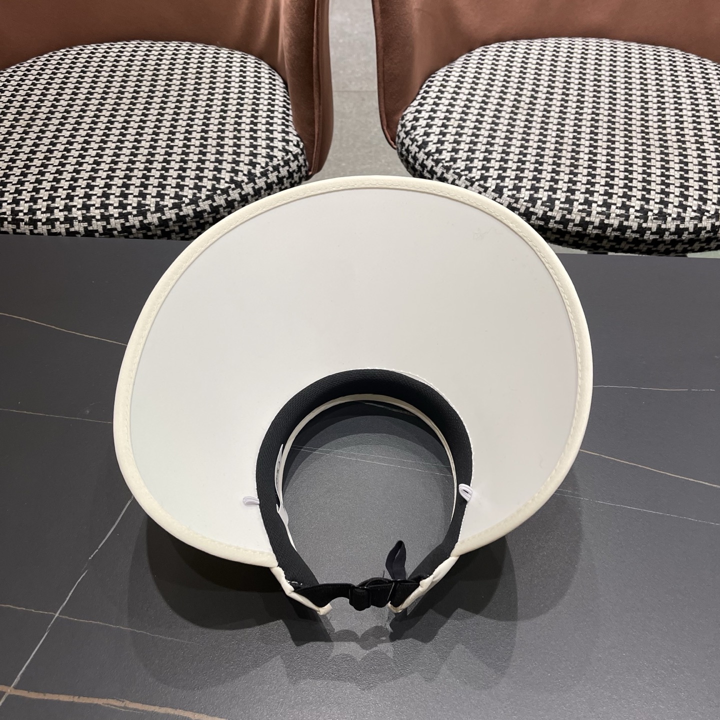 迪奥Dior 夏季遮阳帽女中式国风水墨画加宽大帽檐防紫外线户外骑车太阳帽子