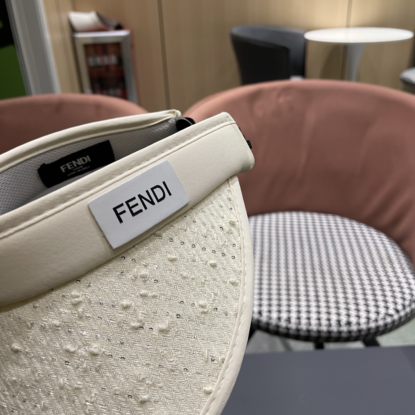 FENDI 芬迪 防晒帽子女春夏户外太阳帽防紫外线遮阳空顶帽大檐骑行发箍贝壳帽